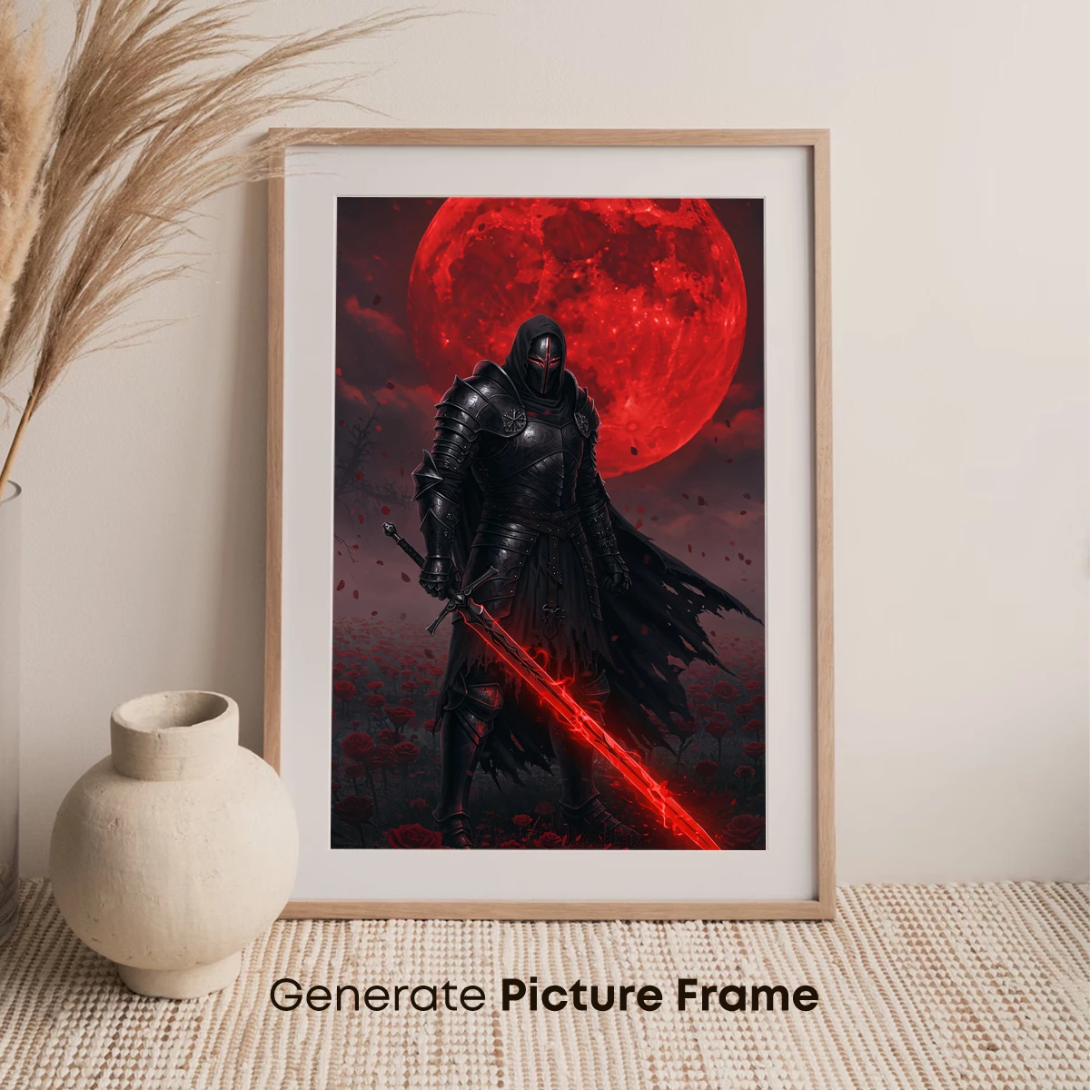 Knight of the Crimson Moon: Gothic Fantasy Art - Image 7