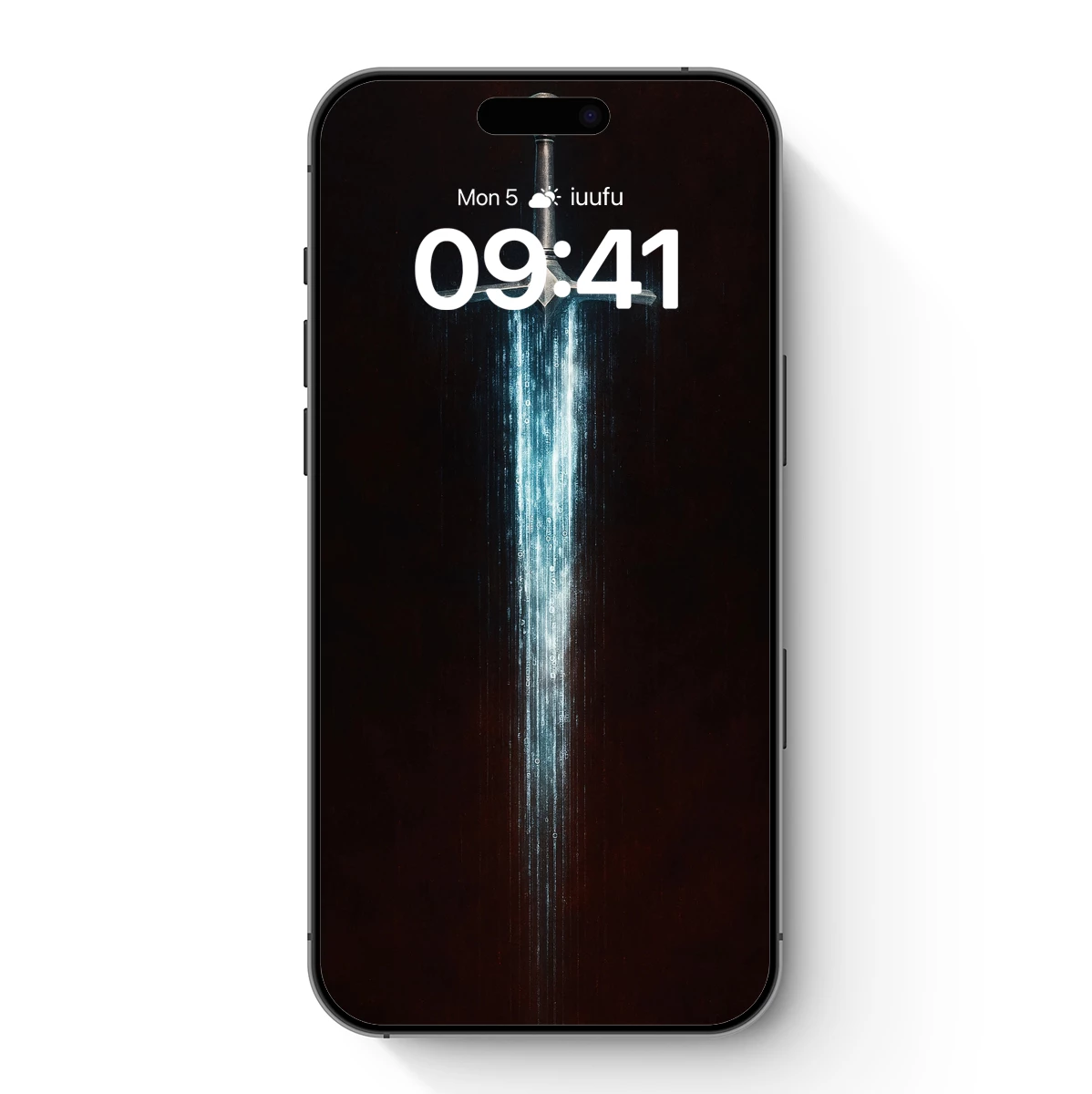 Ethereal Blade: Glowing Sword in Darkness