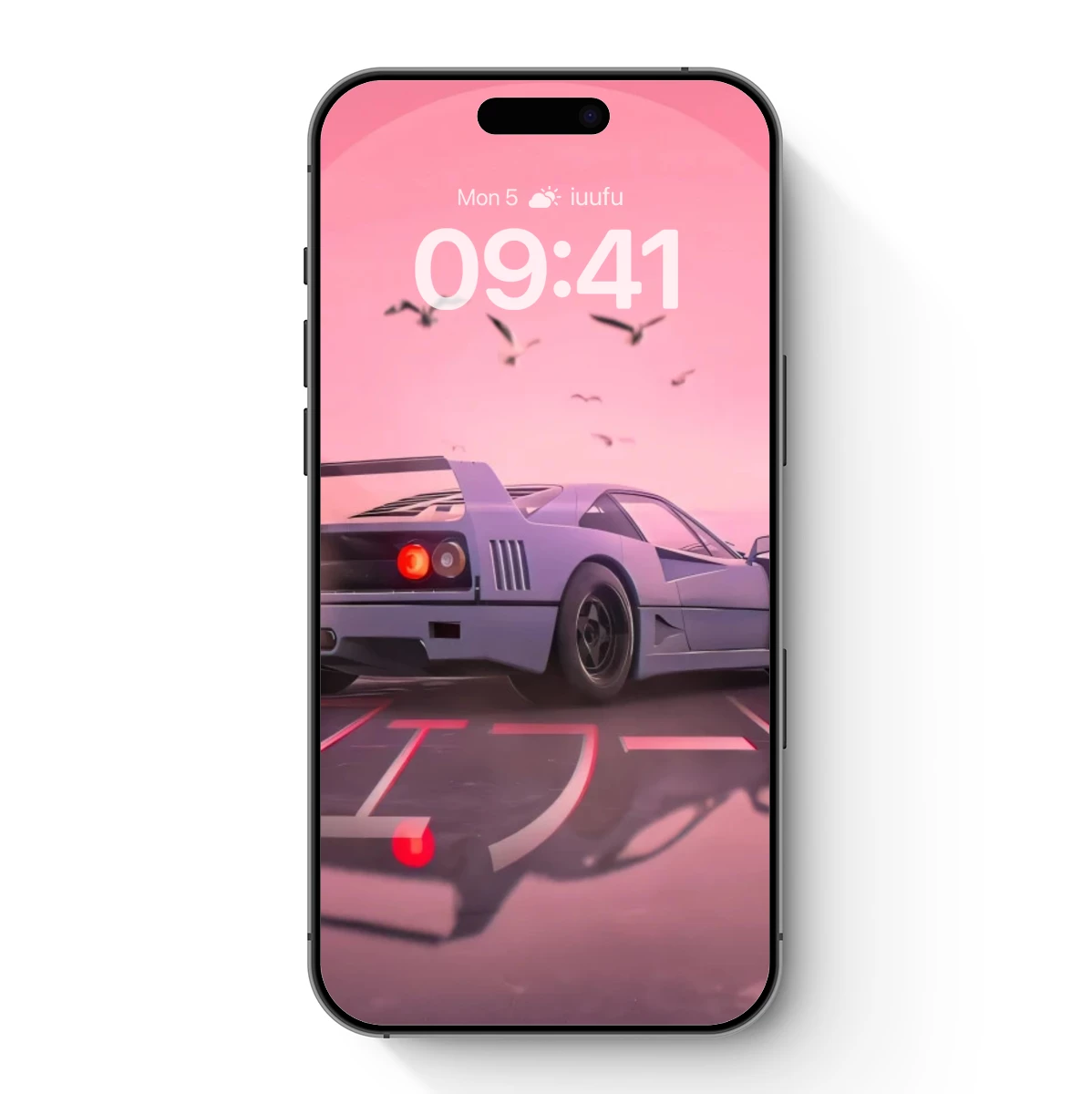 Futuristic Sports Car at Sunset: A Cyberpunk Odyssey