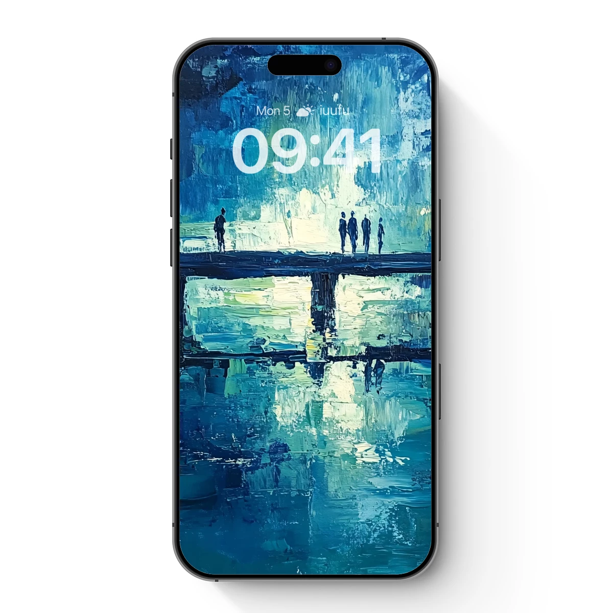 Bridge of Solitude: Blue Twilight Reflections