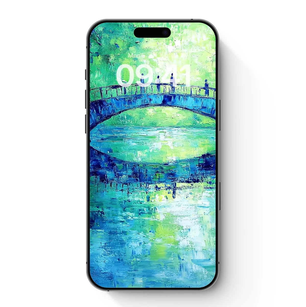 Enchanted Bridge in Verdant Blues