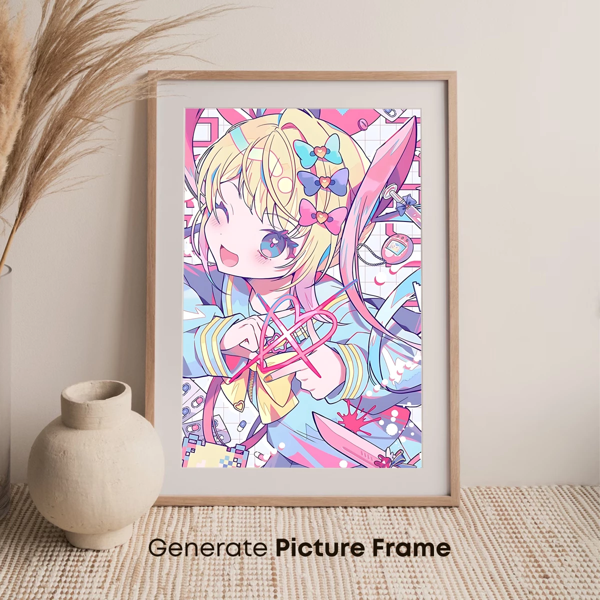 Chibi Warrior with Futuristic Sword: Anime Pop Art Fusion - Image 7