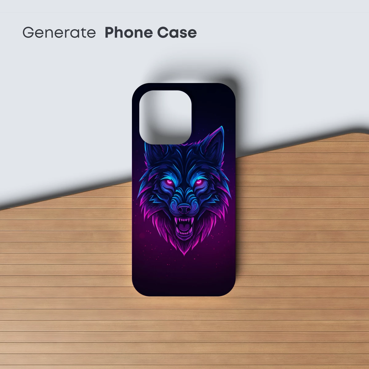 Neon Wolf: Electric Glow in the Dark Forest - Image 3