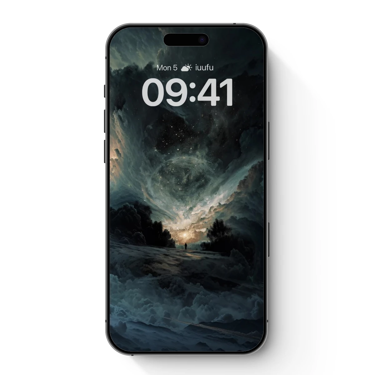 Celestial Storm: A Fusion of Clouds and Cosmos