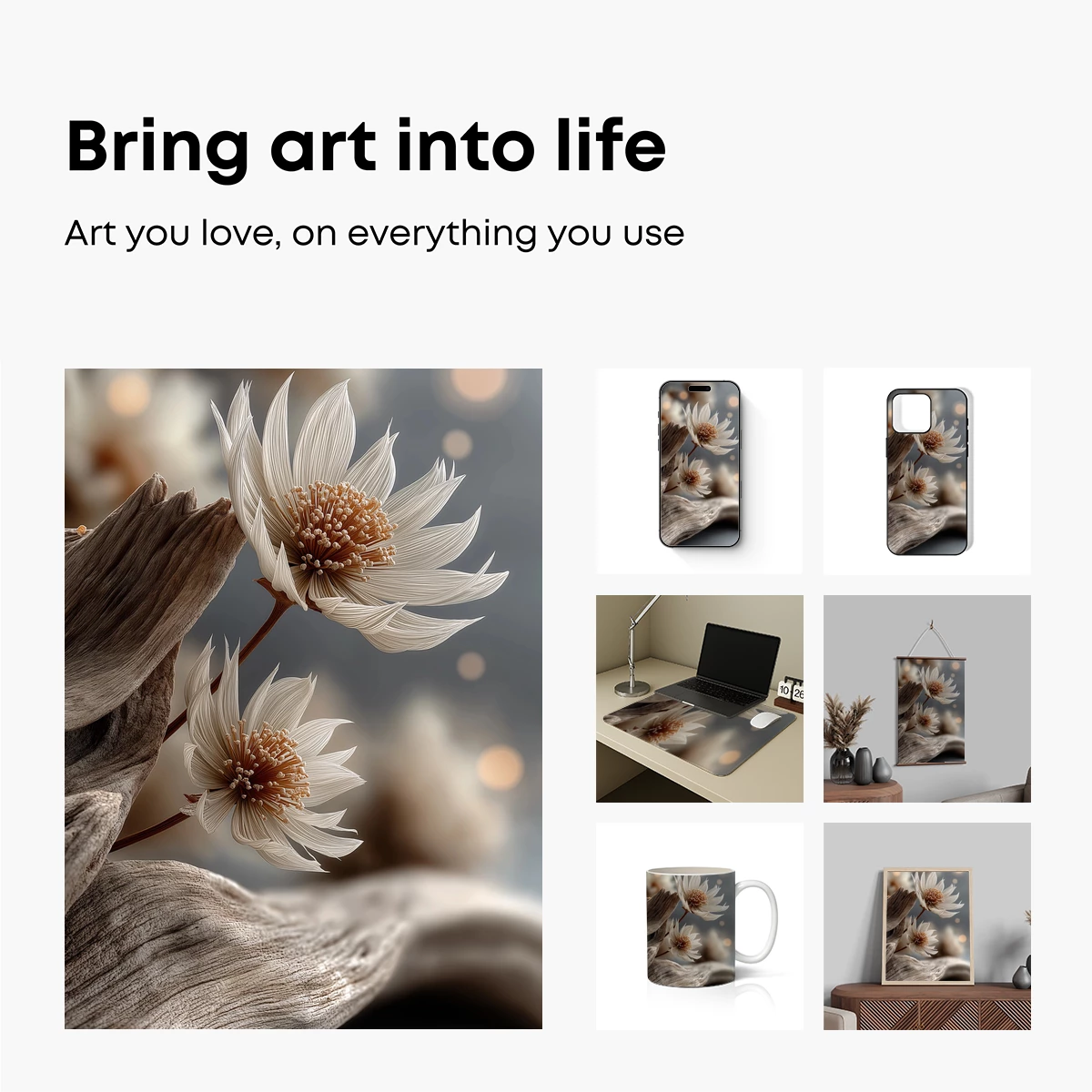 Ethereal Driftwood Blossoms - Image 2