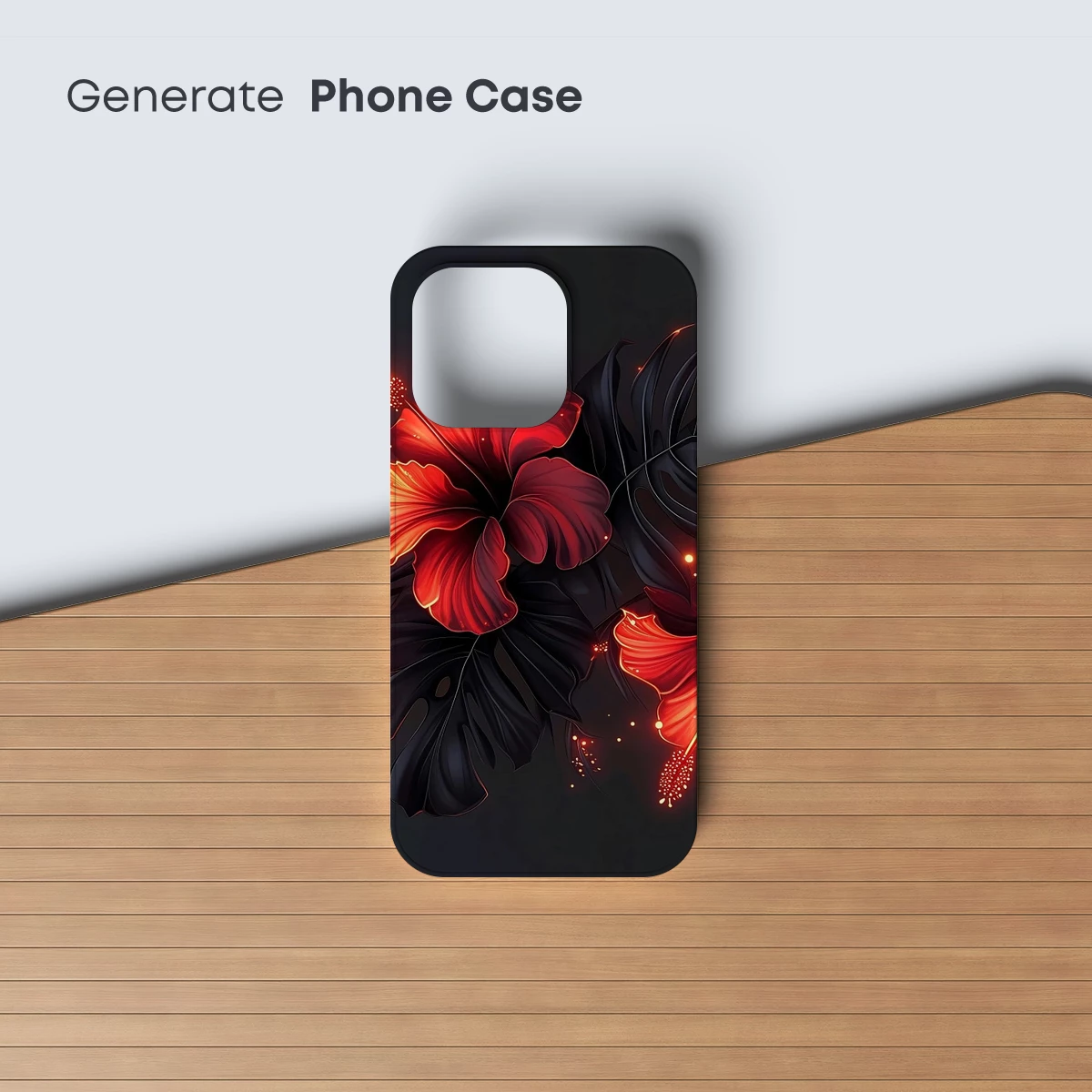 Glowing Hibiscus: Dark Elegance in Bloom - Image 3
