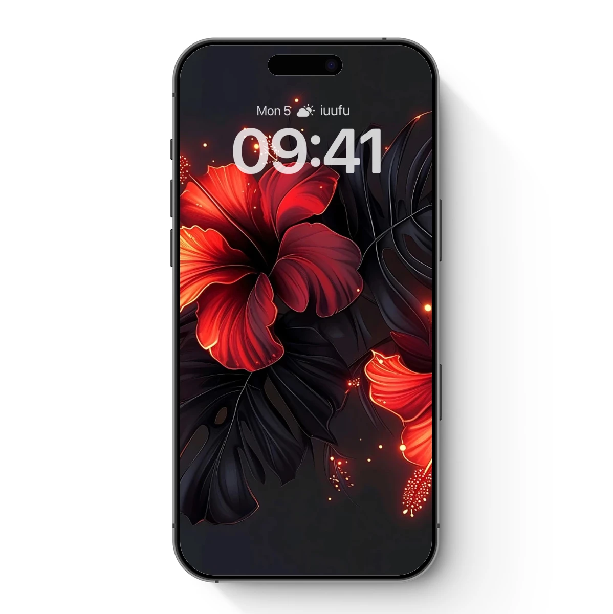 Glowing Hibiscus: Dark Elegance in Bloom