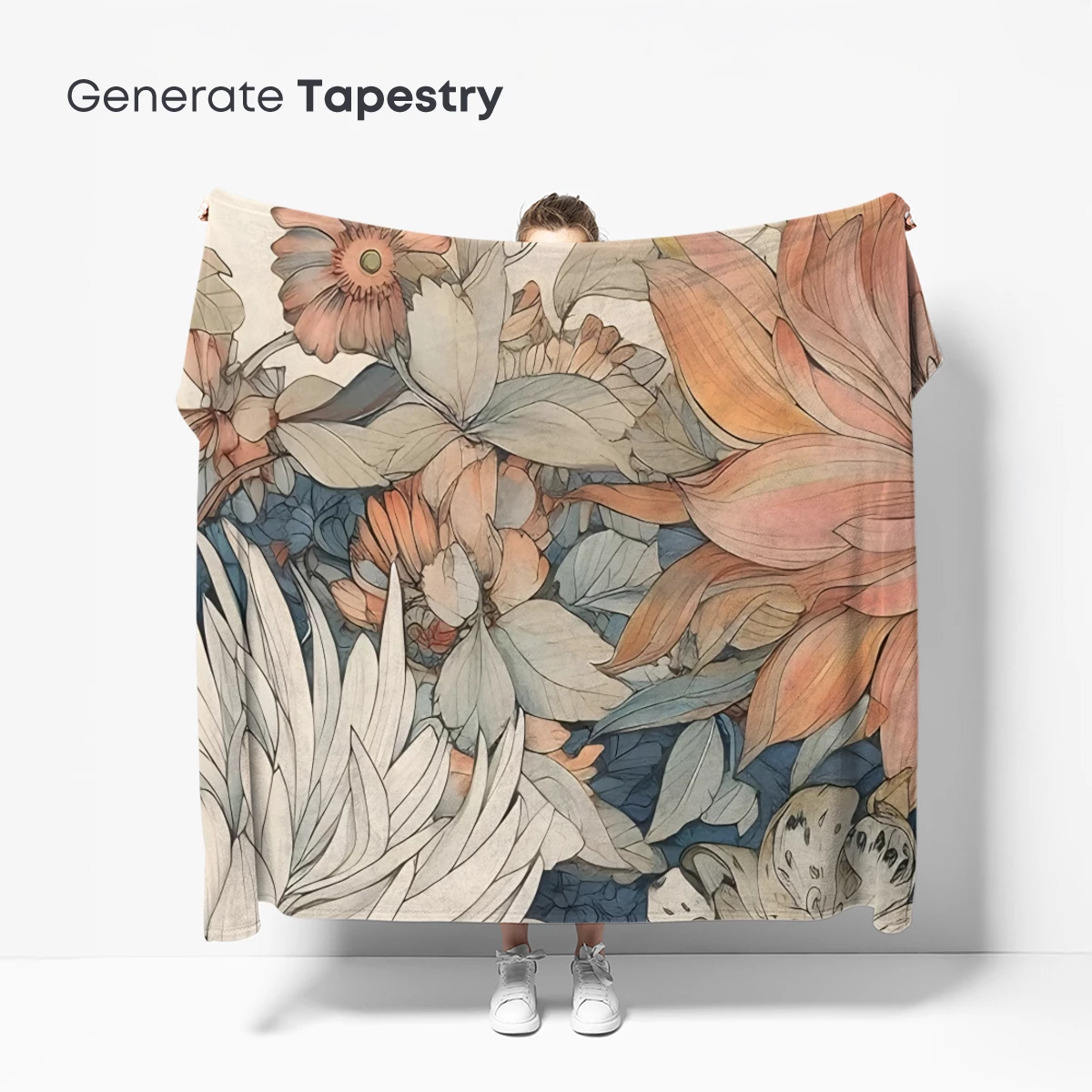 Ethereal Floral Symphony: A Botanical Ballet in Pastel Hues - Image 5