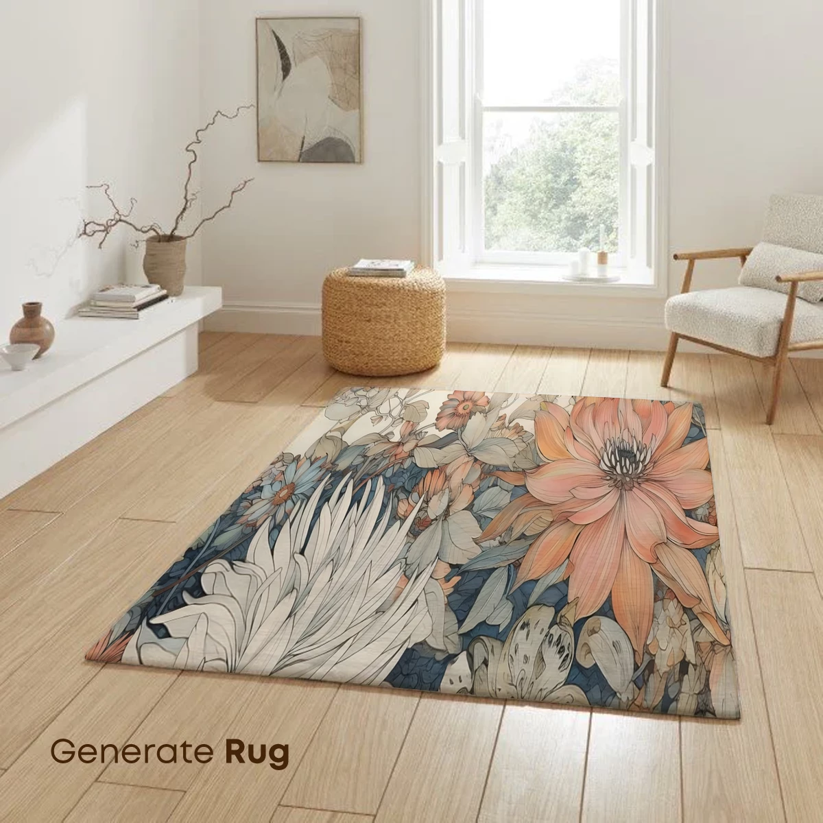 Ethereal Floral Symphony: A Botanical Ballet in Pastel Hues - Image 6