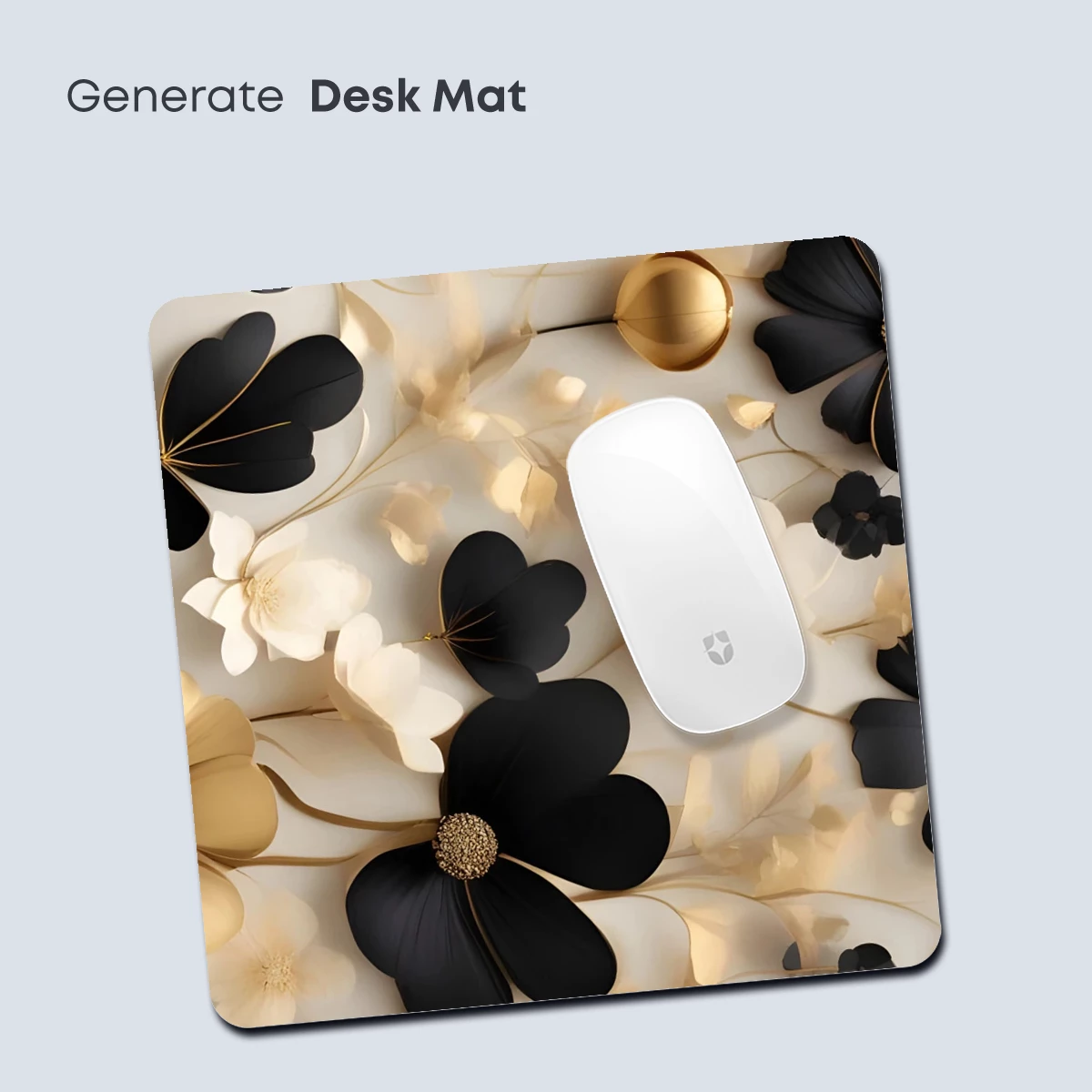 Elegant Black & Gold Floral Symphony - Image 4