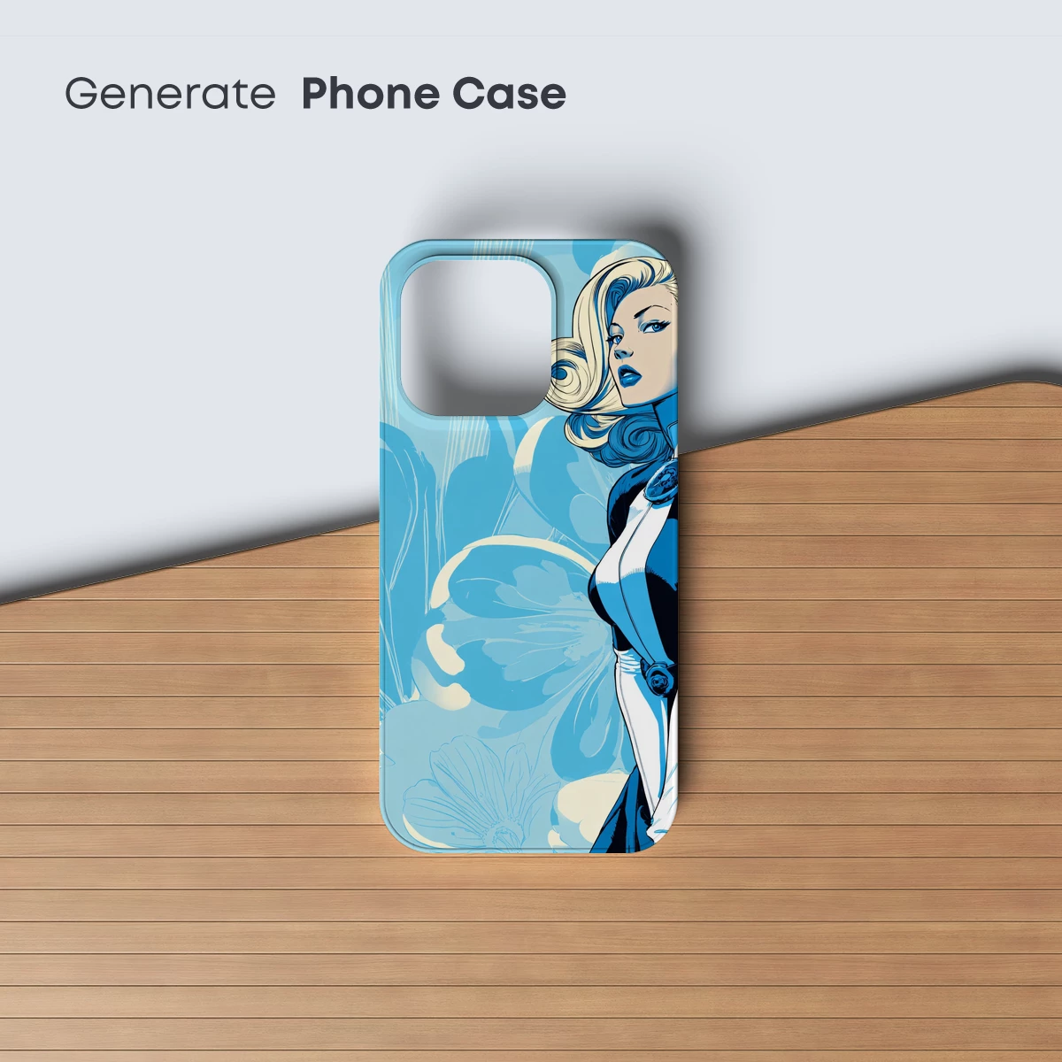 Blonde Bombshell in Blue: Retro-Futuristic Glamour - Image 3