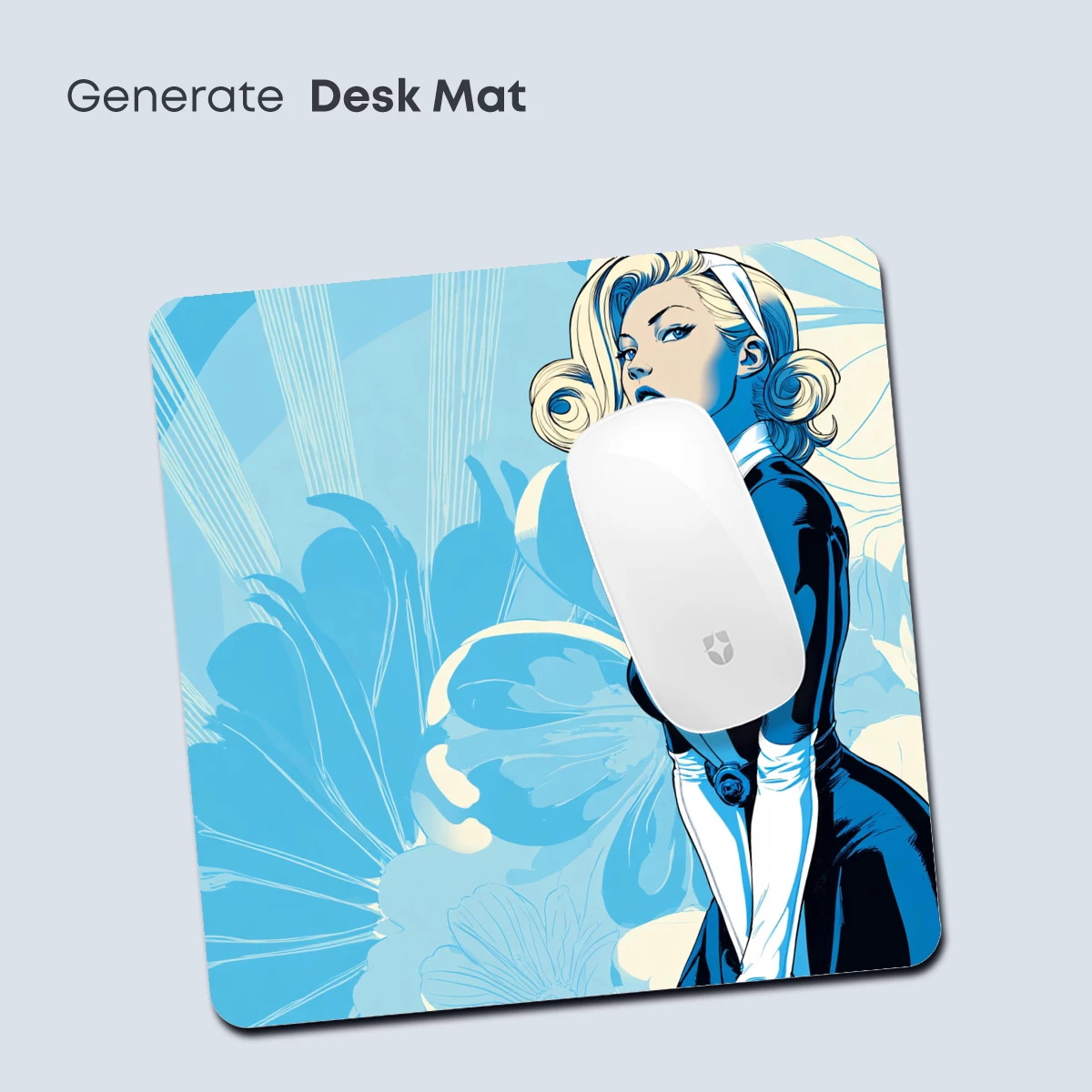 Blonde Bombshell in Blue: Retro-Futuristic Glamour - Image 4