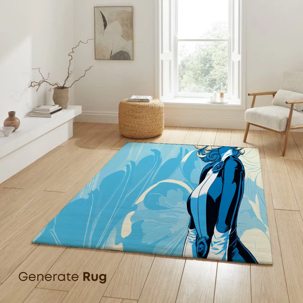 Blonde Bombshell in Blue: Retro-Futuristic Glamour - Image 6