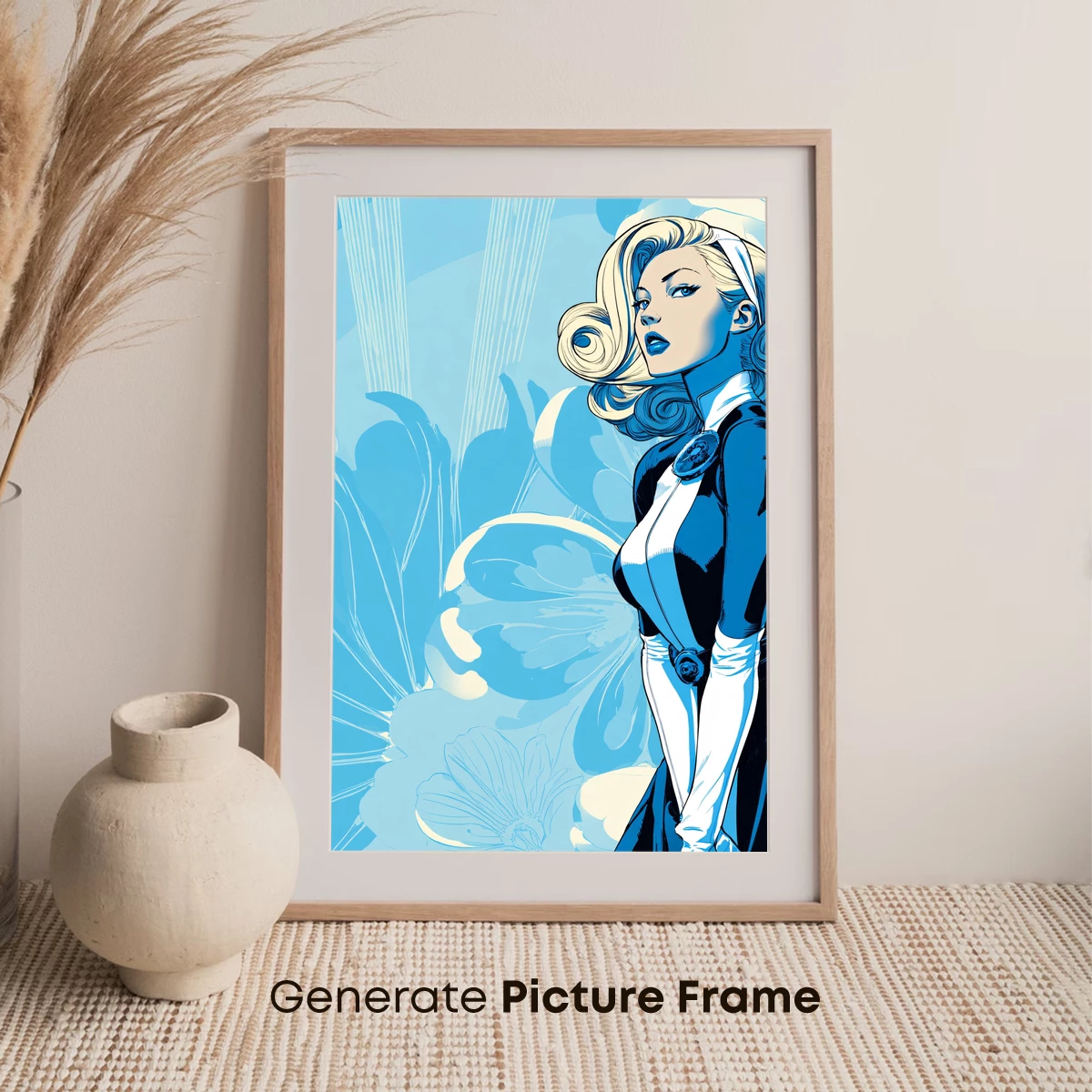 Blonde Bombshell in Blue: Retro-Futuristic Glamour - Image 7