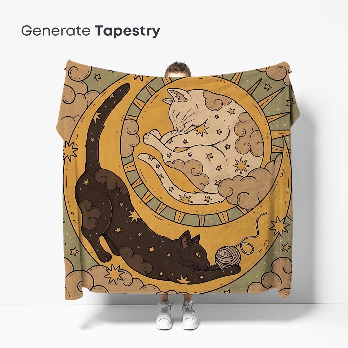 Dreaming Cats in Celestial Harmony - Image 5