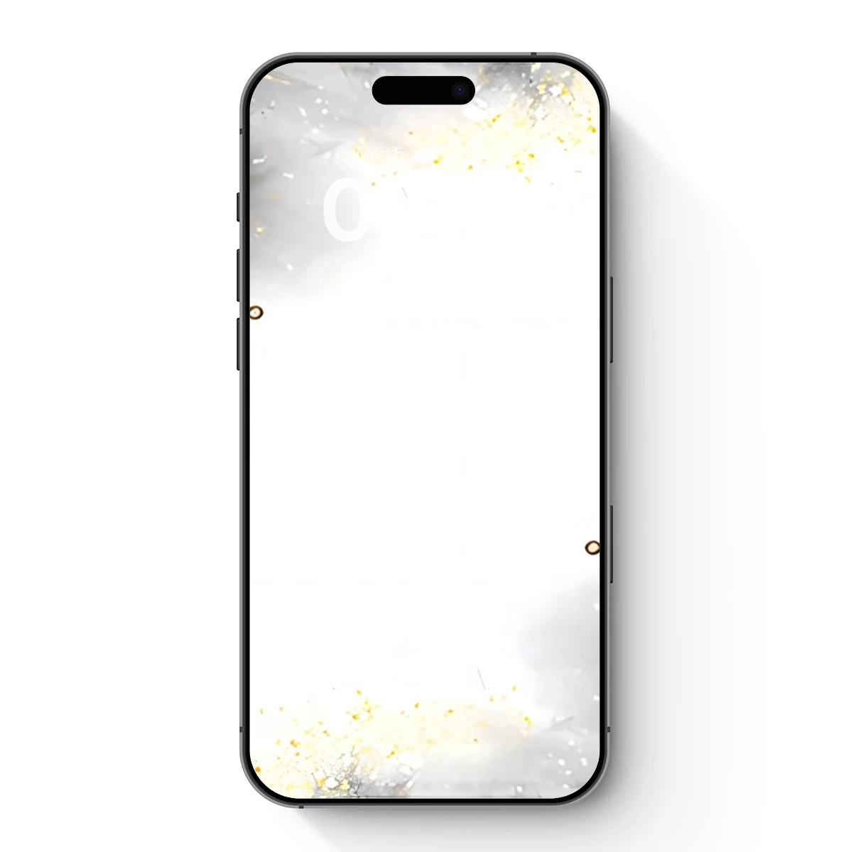 Ethereal Ink Dance: Golden Flecks in Monochrome Flow