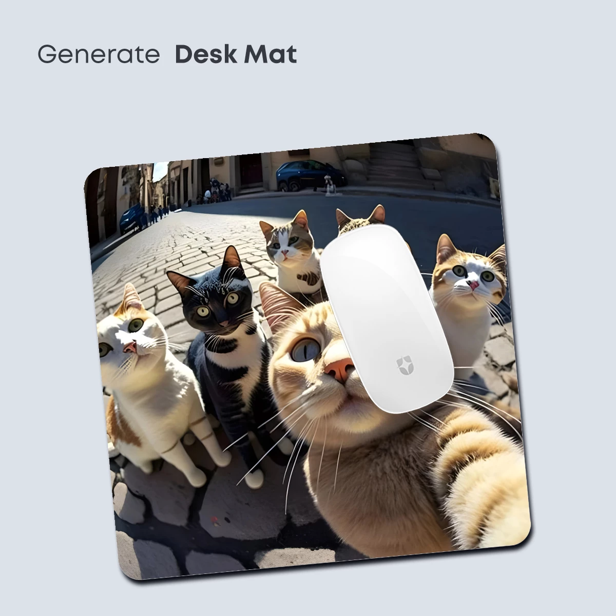 Feline Selfie Squad: Quirky Cats in Urban Charm - Image 4