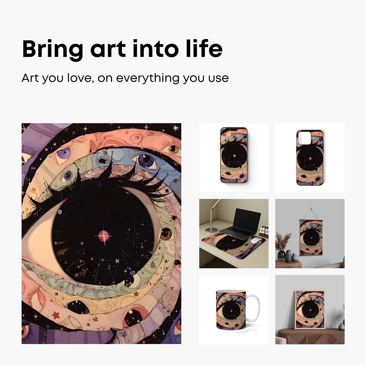 Cosmic Eye: A Surreal Galaxy Gaze - Image 2