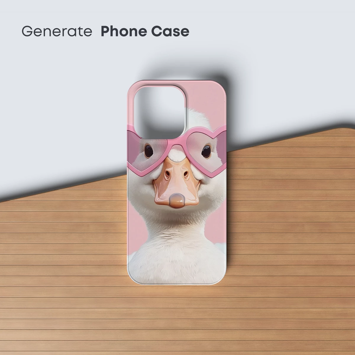 Duck in Heart-Shaped Glasses: Quirky Charm - Image 3