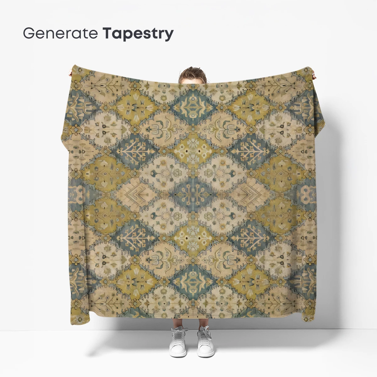 Diamond Lattice Elegance: Vintage Geometric Harmony - Image 5