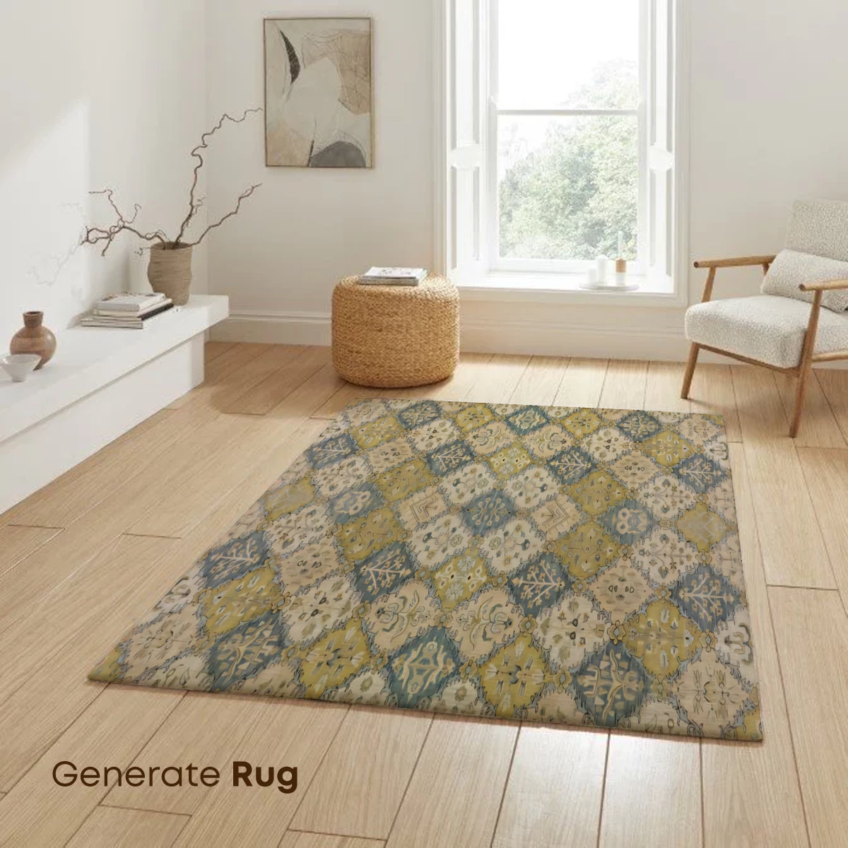 Diamond Lattice Elegance: Vintage Geometric Harmony - Image 6