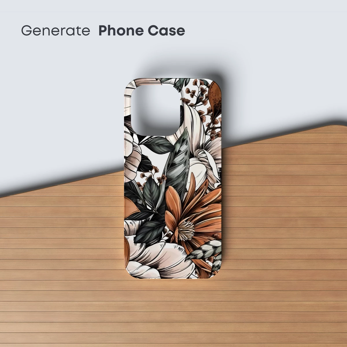 Autumnal Floral Symphony: Warm Tones and Intricate Patterns - Image 3