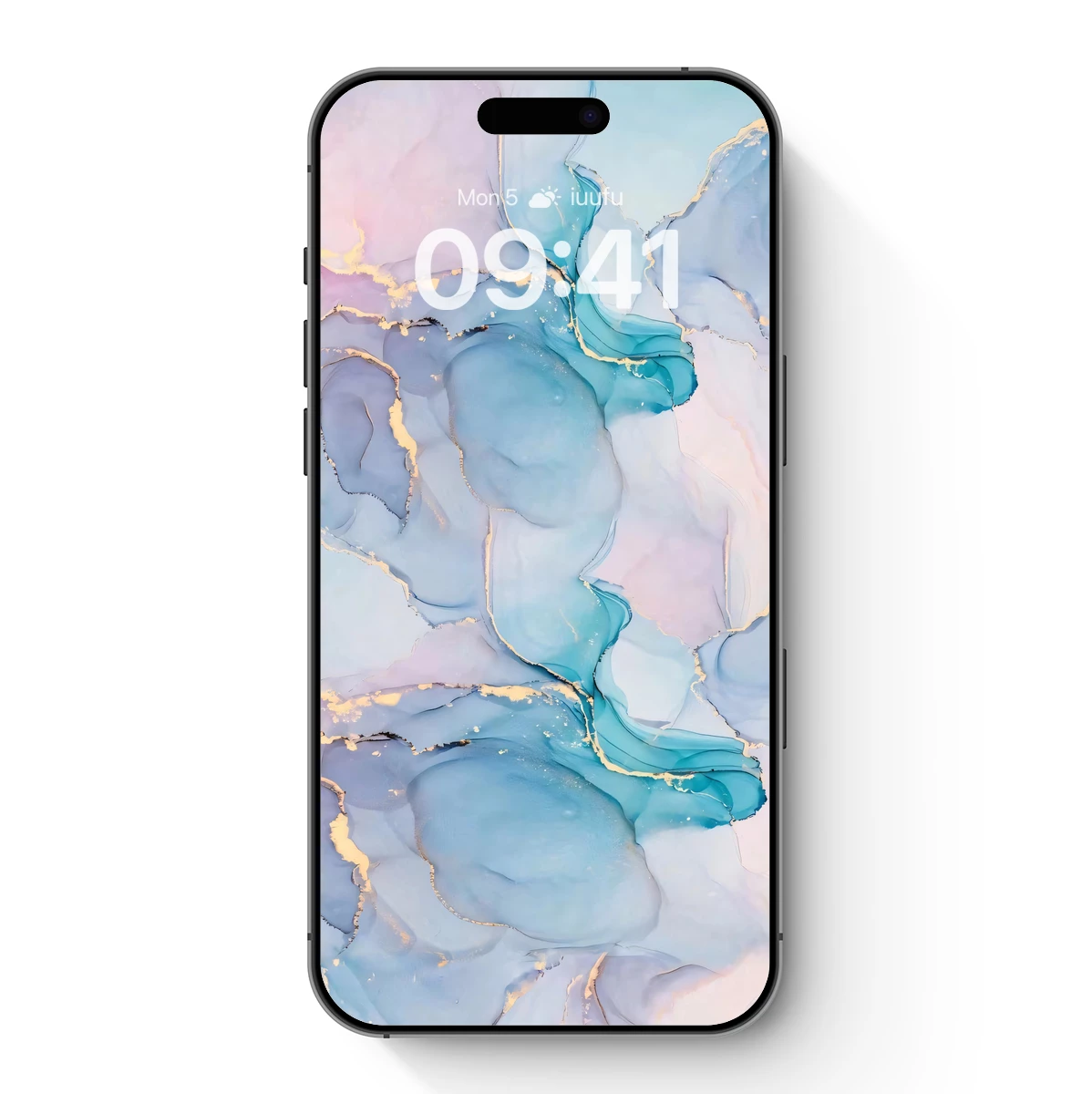 Ethereal Marble Flow: Aqua and Gold Fusion Ethereal Marble Flow: Aqua and Gold Fusion