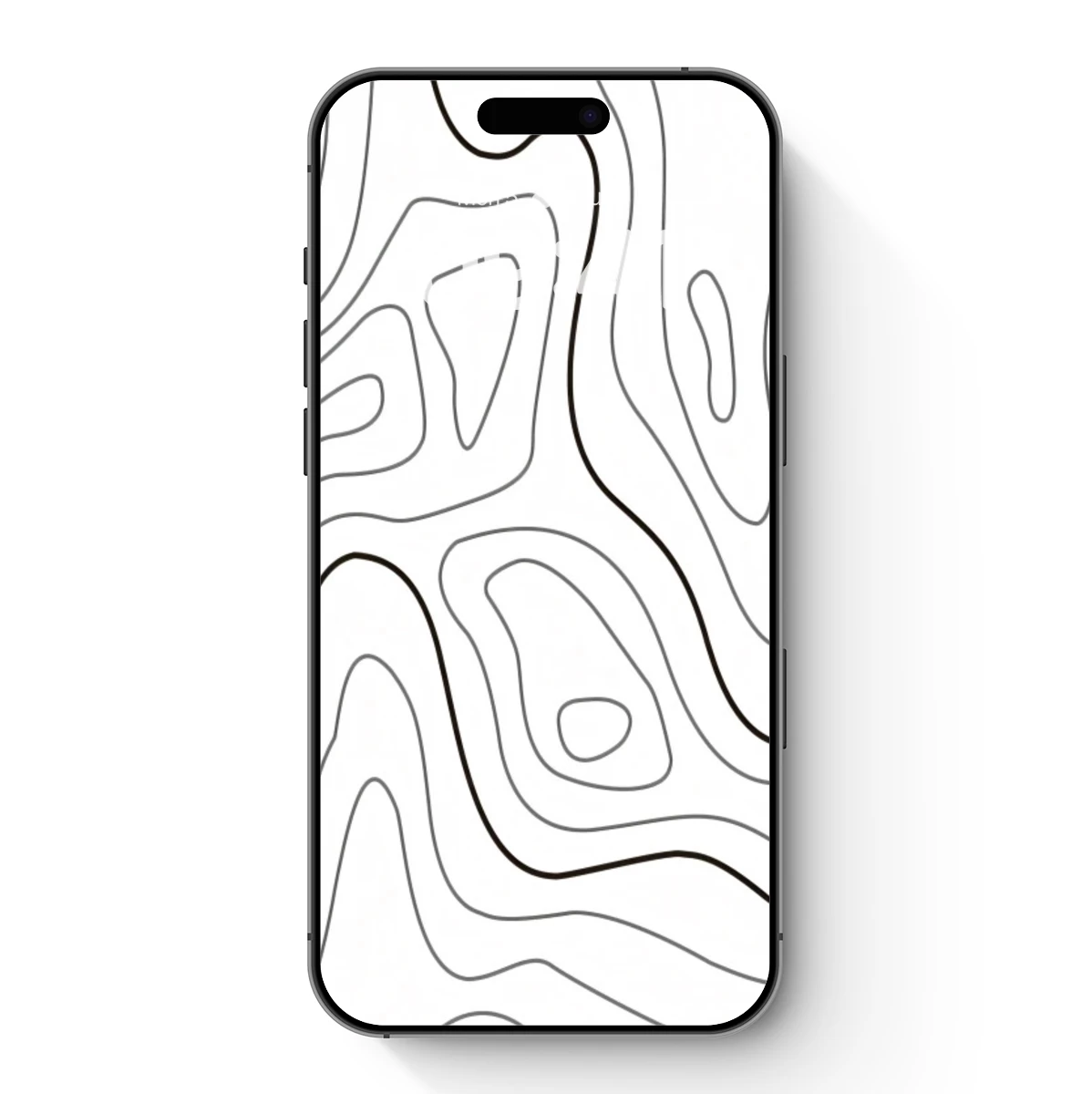 Contour Elegance: Abstract Topography Art