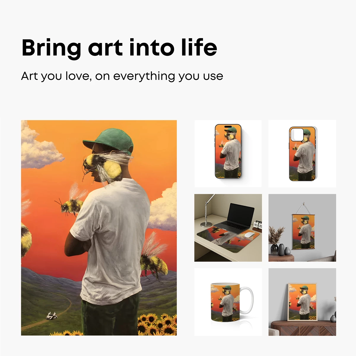 Beekeeper in Surreal Sunset: Harmony of Nature and Man - Image 2