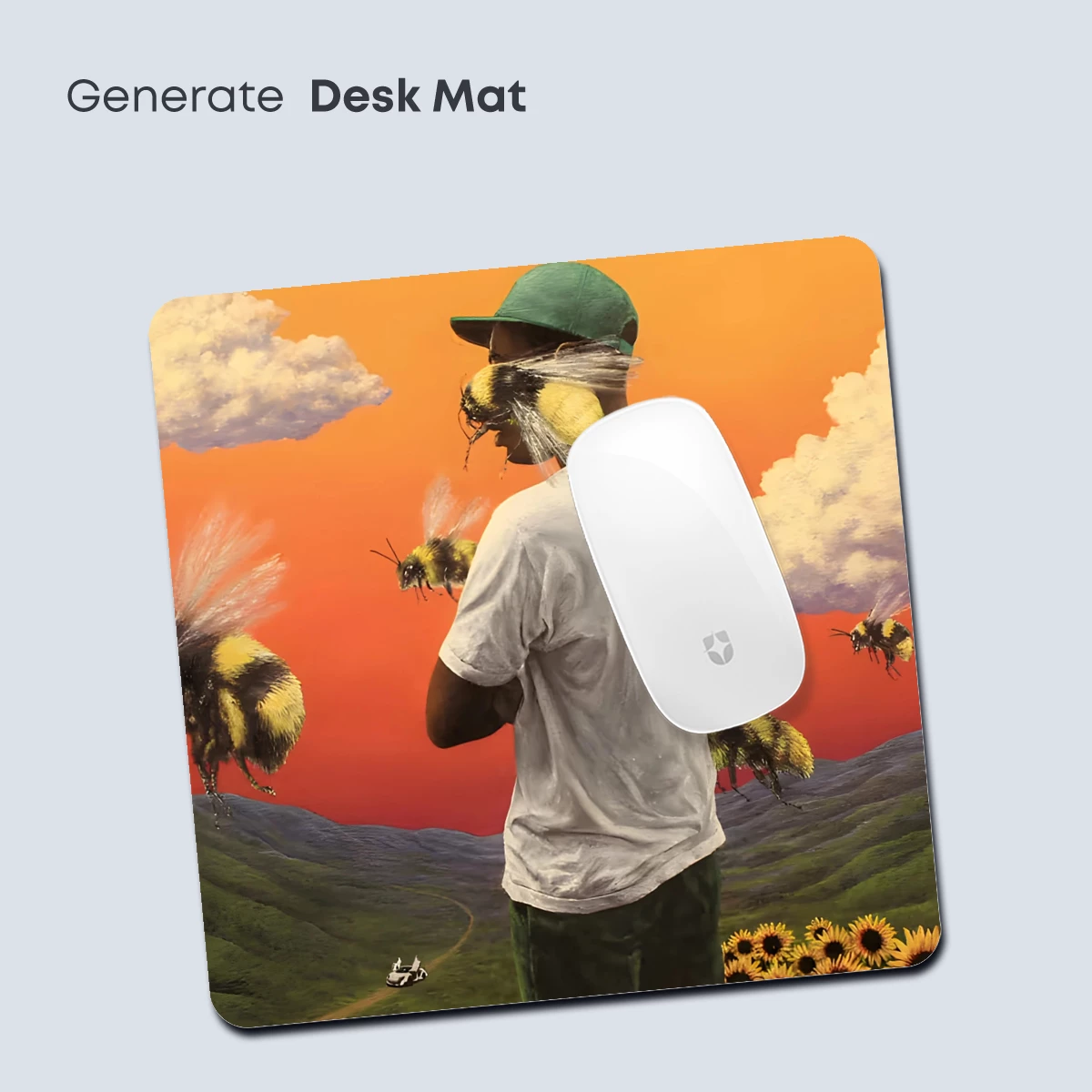 Beekeeper in Surreal Sunset: Harmony of Nature and Man - Image 4