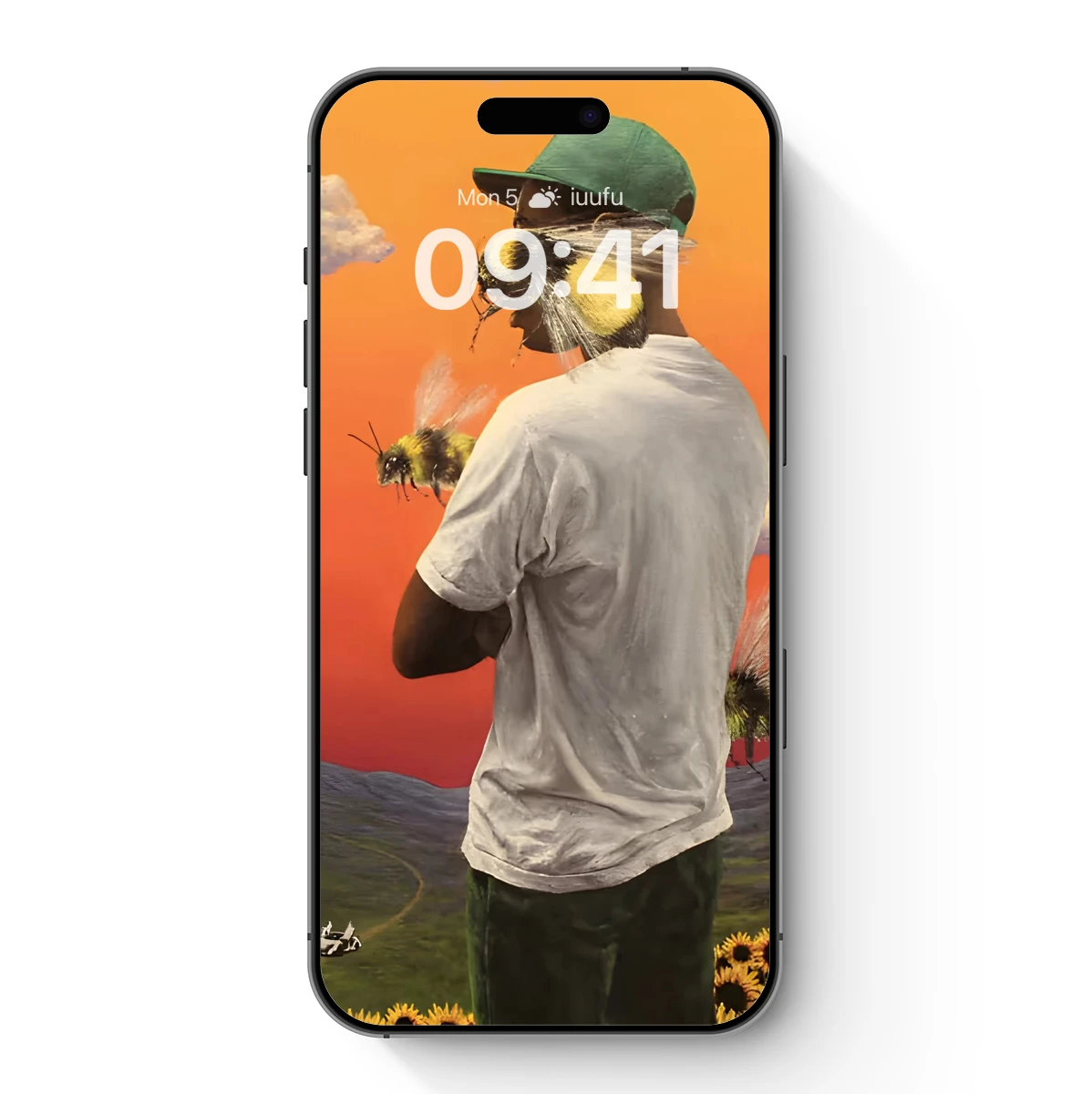 Beekeeper in Surreal Sunset: Harmony of Nature and Man