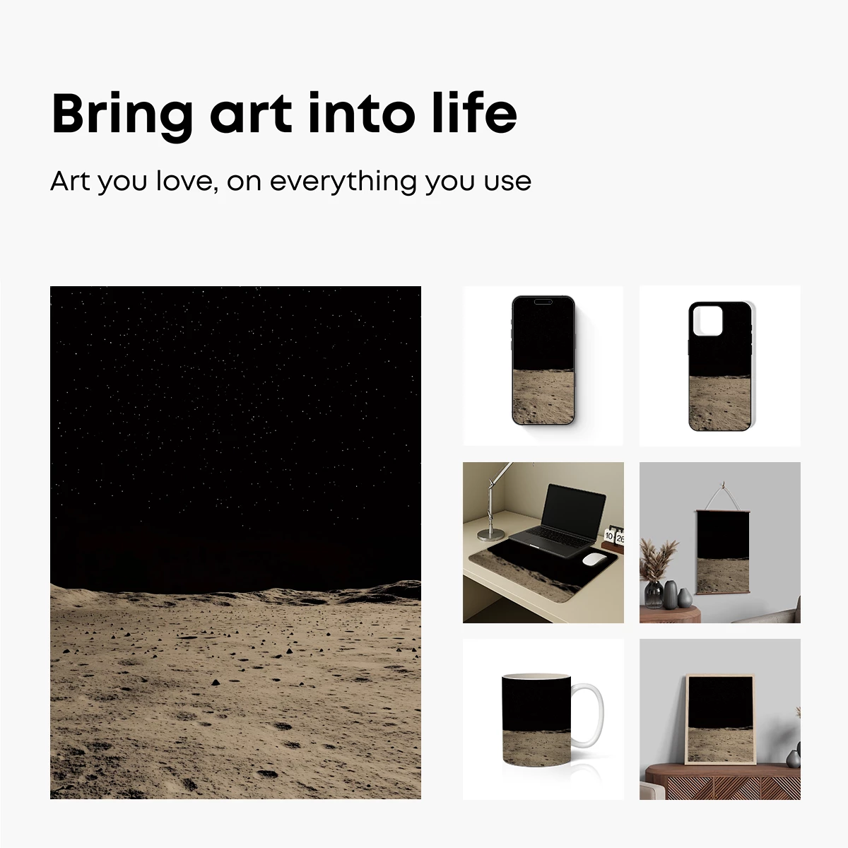 Lunar Serenity: A Celestial Landscape - Image 2