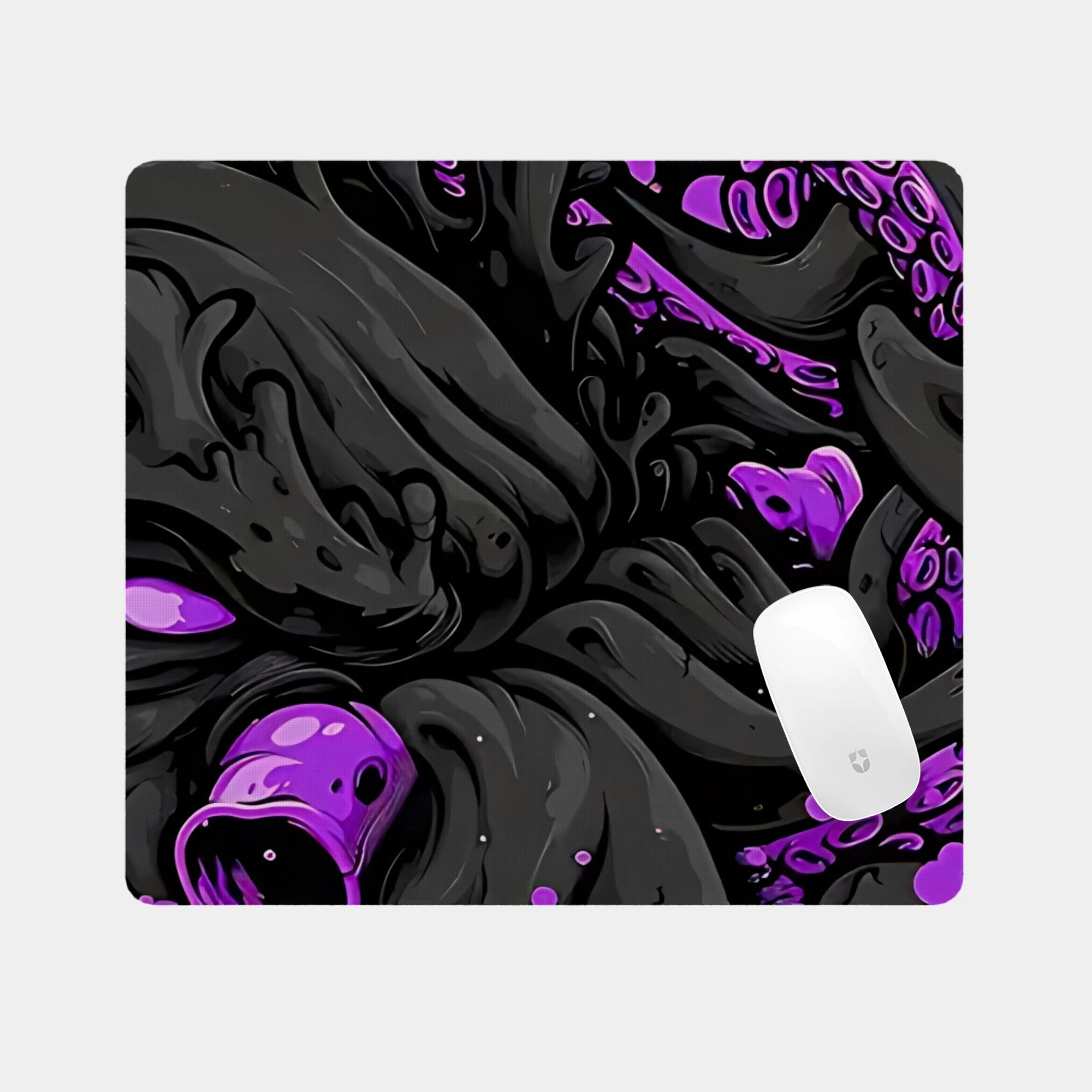 Vibrant Tentacle Abstract Glass mouse pad