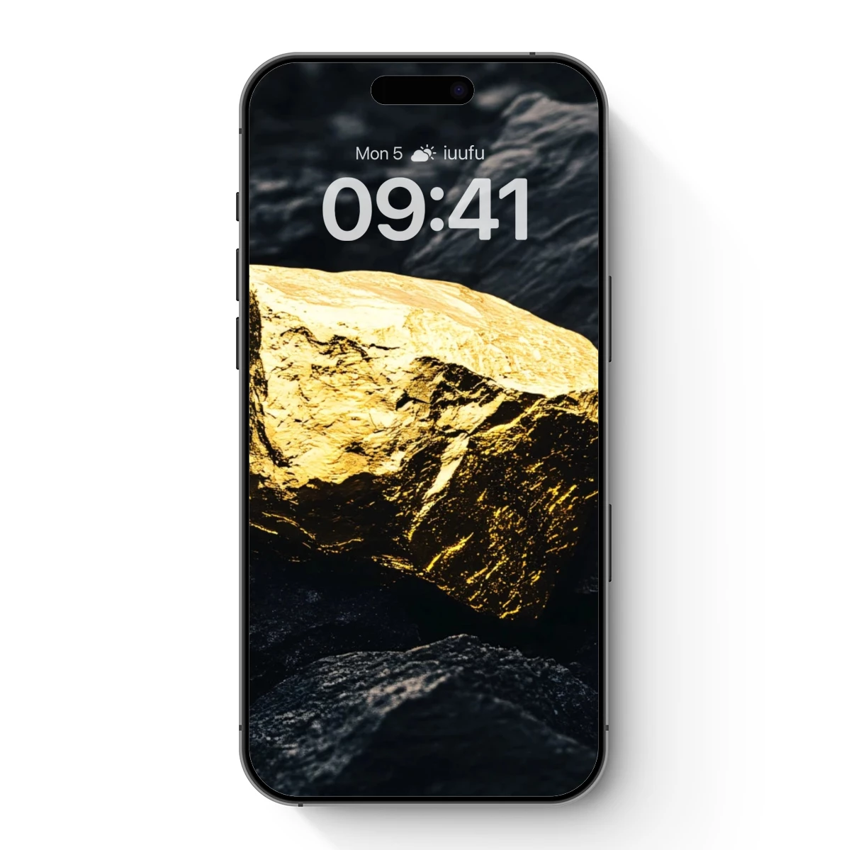 Golden Nugget Amidst Dark Rocks Golden Nugget Amidst Dark Rocks