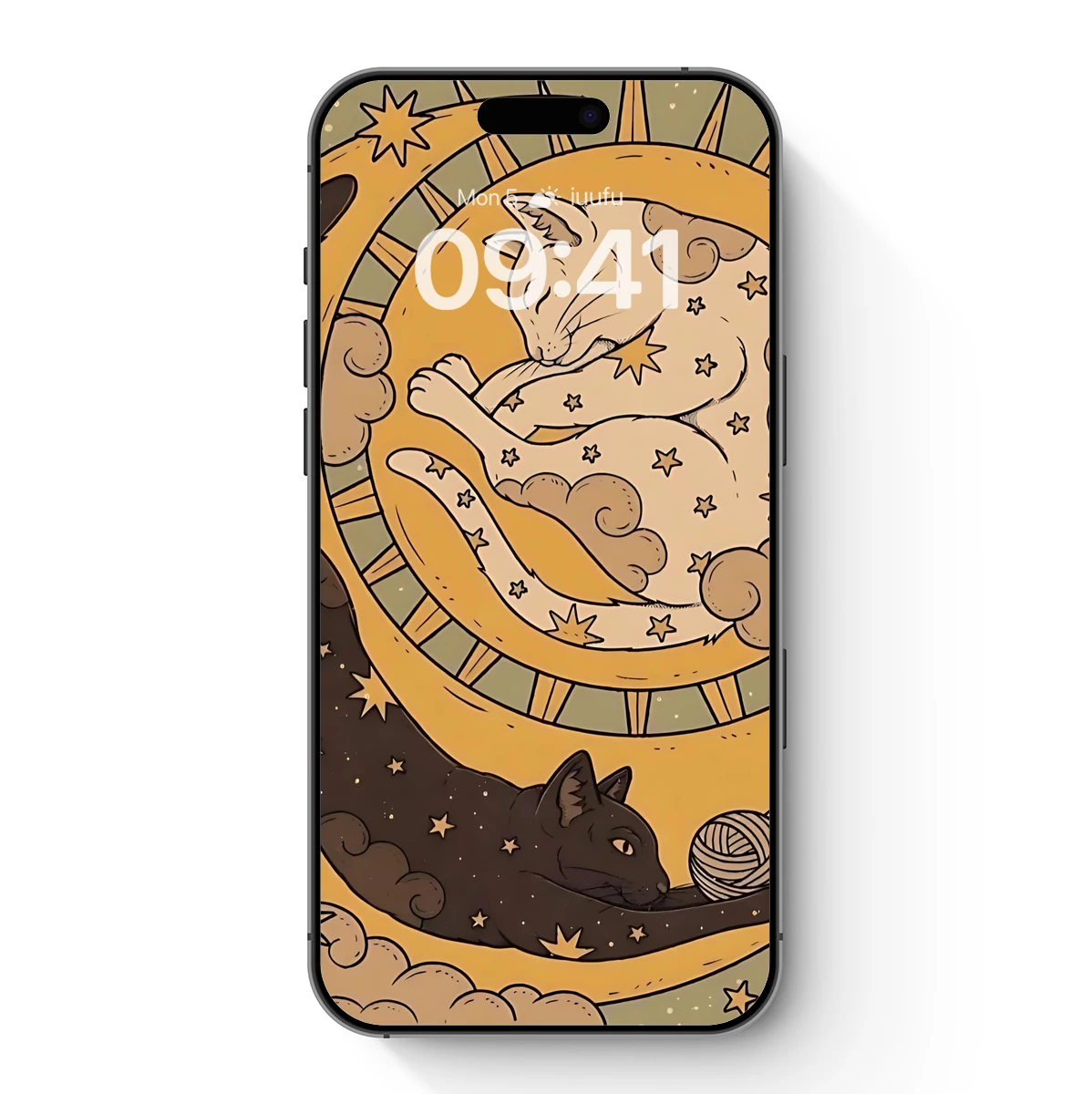 Dreamy Celestial Cats: A Whimsical Night and Day Fantasy