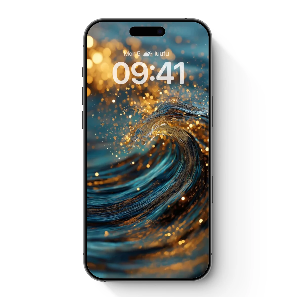 Golden Wave Symphony: Sunlit Ocean Splendor