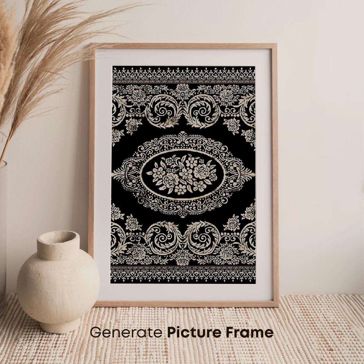 Elegant Gothic Floral Tapestry - Image 7