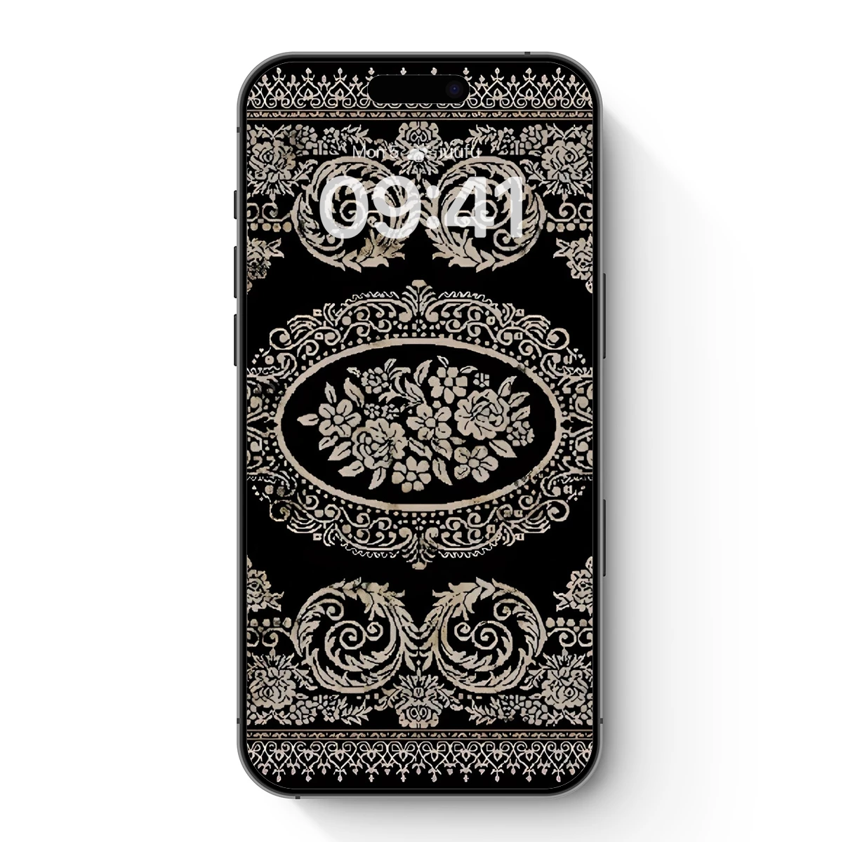 Elegant Gothic Floral Tapestry