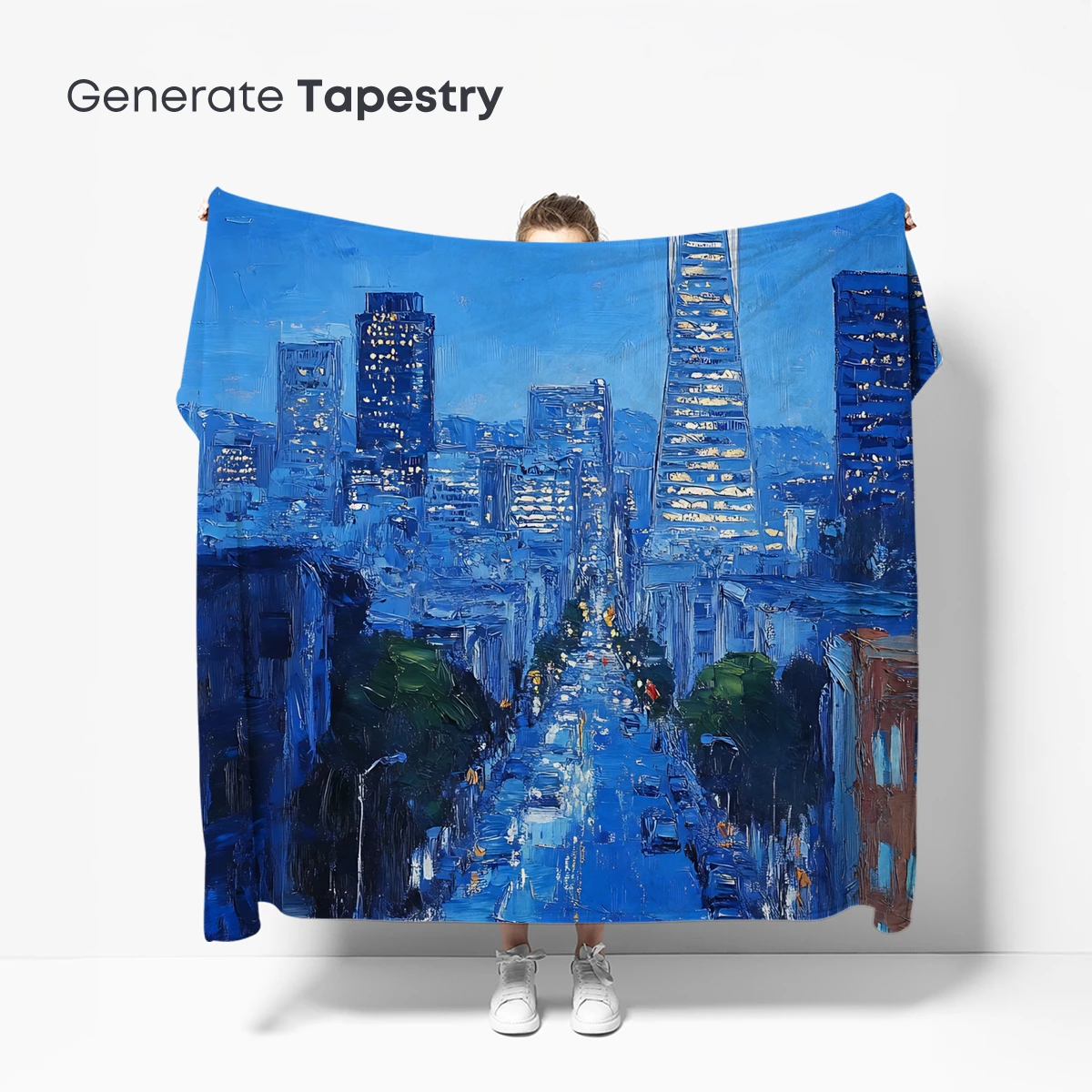 Blue Urban Symphony: Cityscape at Twilight - Image 5