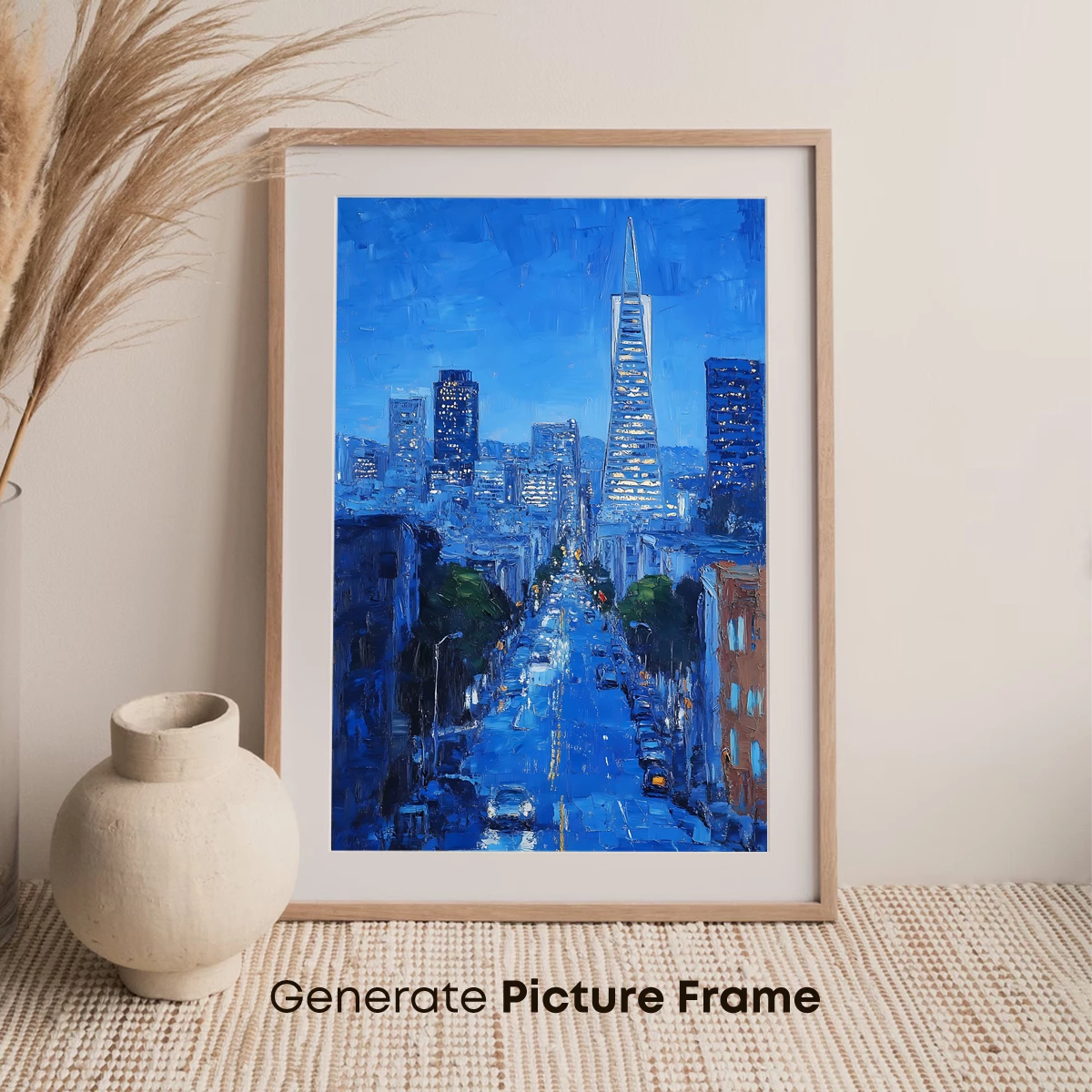 Blue Urban Symphony: Cityscape at Twilight - Image 7