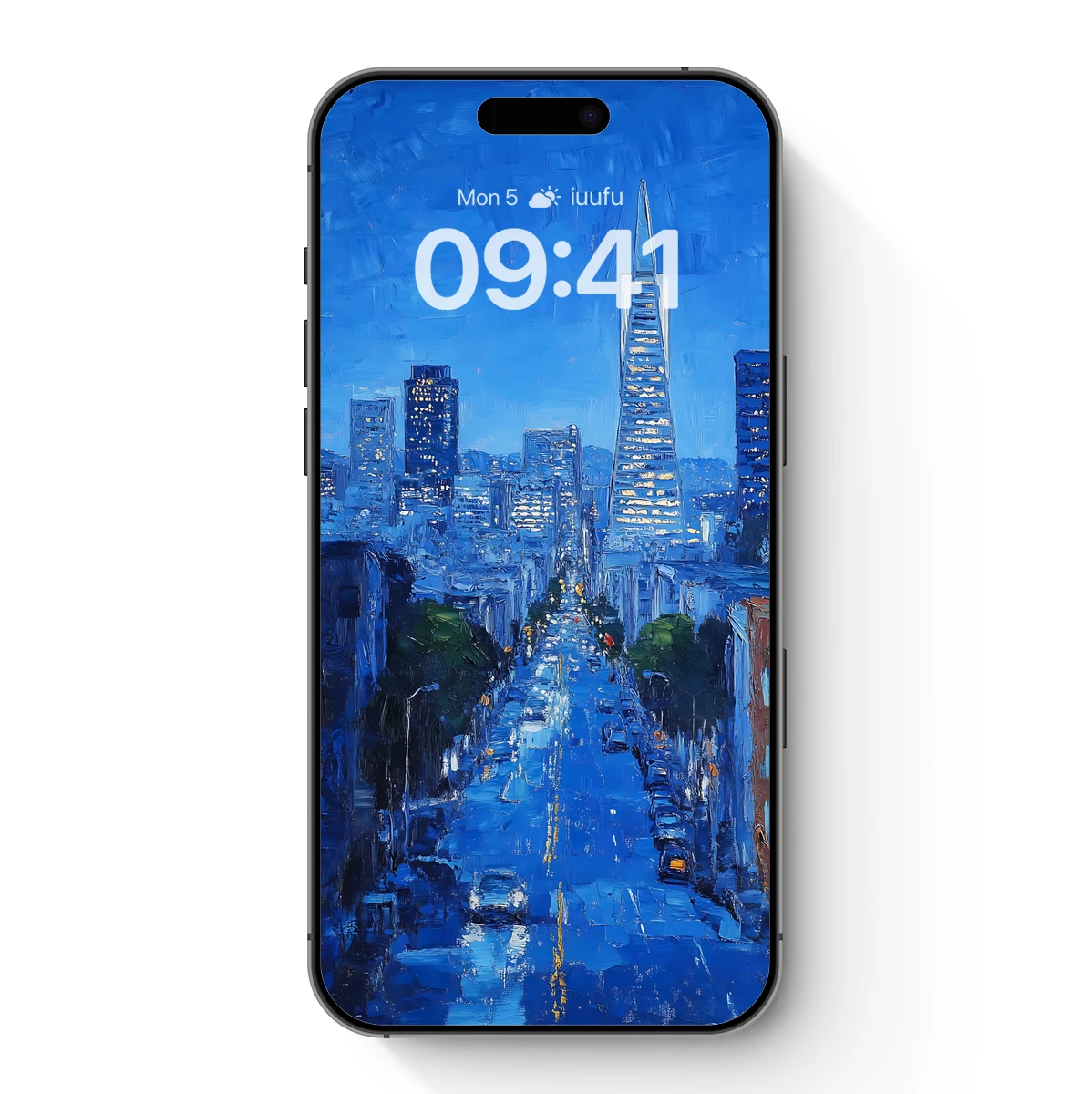 Blue Urban Symphony: Cityscape at Twilight