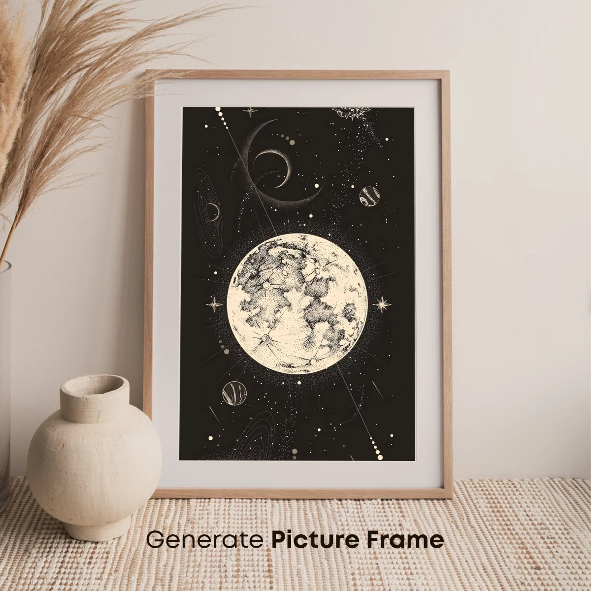 Cosmic Garden: Celestial Bodies in Bloom - Image 7