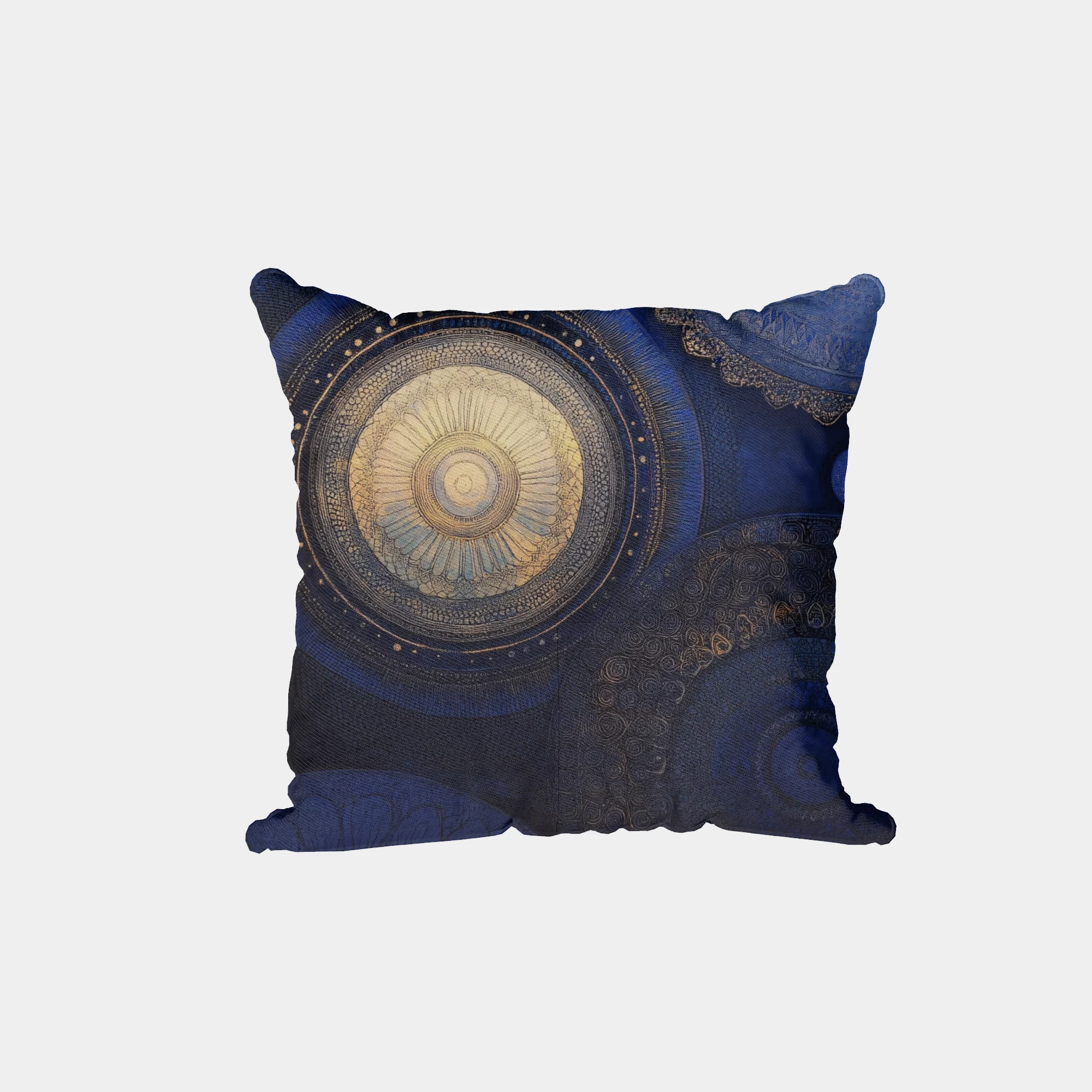 Celestial trails, cosmic mandala Cushion