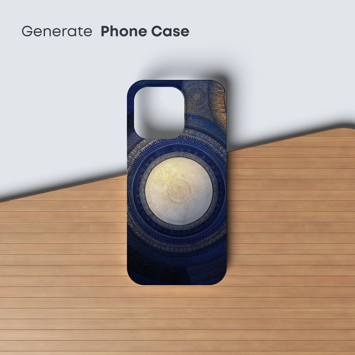 Ethereal Blue Circles: A Cosmic Dance of Light and Shadow - Image 3