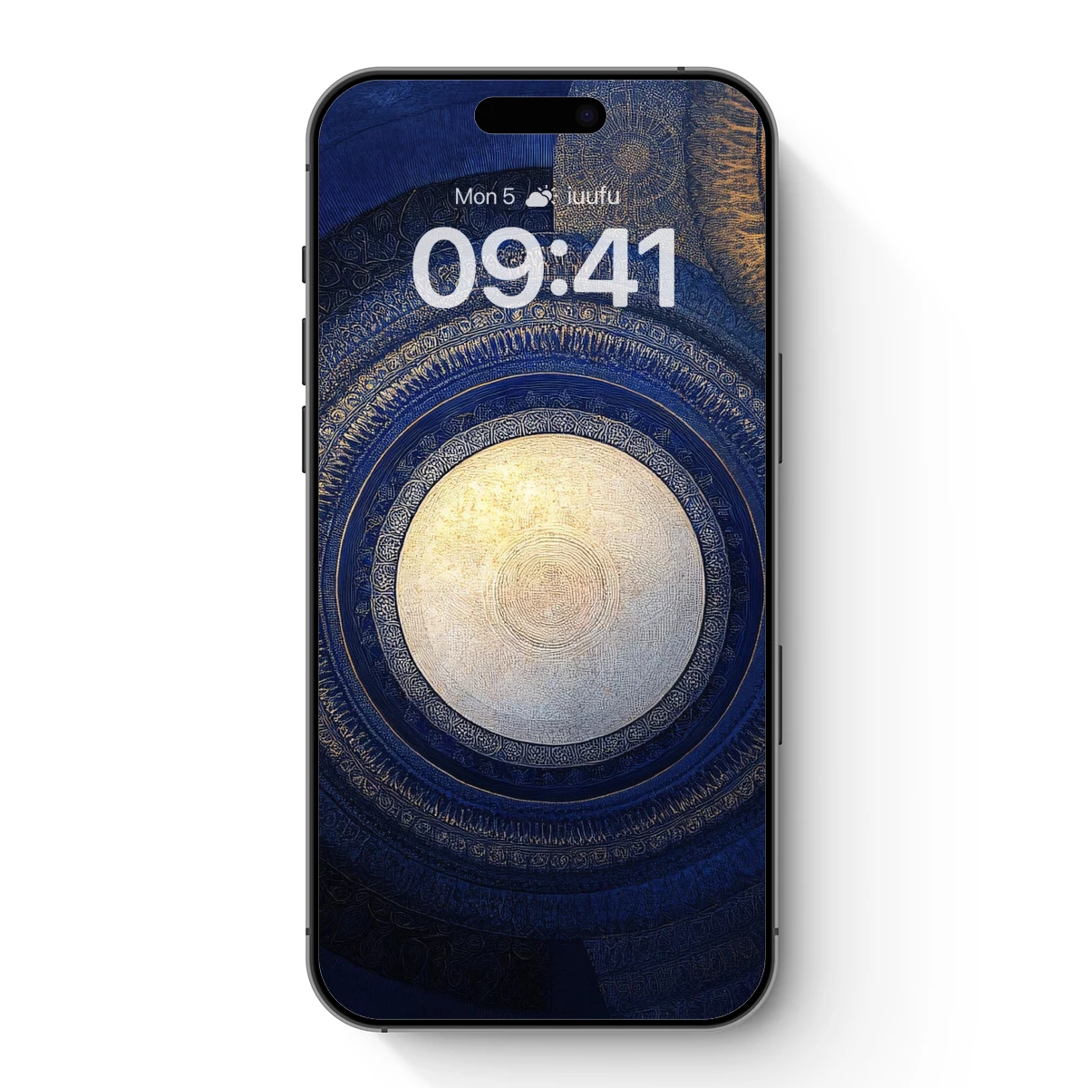 Ethereal Blue Circles: A Cosmic Dance of Light and Shadow