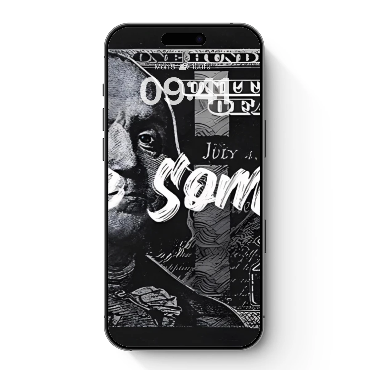 Bold Cash Art: 'Let's Make Some Money' Typography on $100 Bill