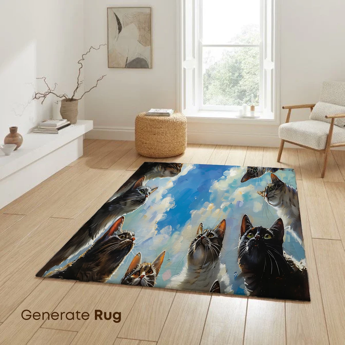 Cats Gazing at the Sky: A Whimsical Feline Gathering - Image 6