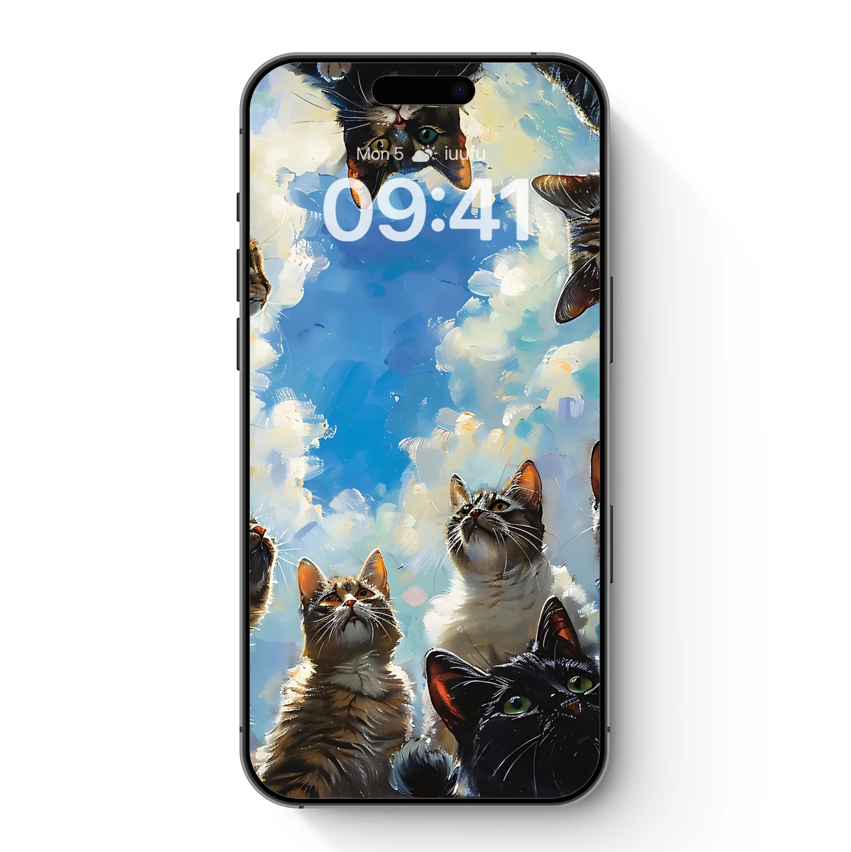 Cats Gazing at the Sky: A Whimsical Feline Gathering