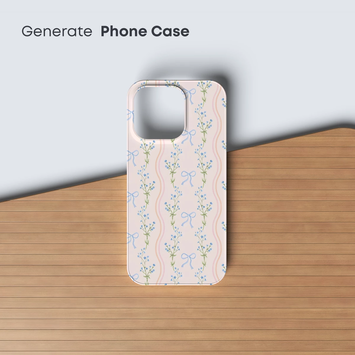 Elegant Floral Ribbons: Pastel Harmony - Image 3