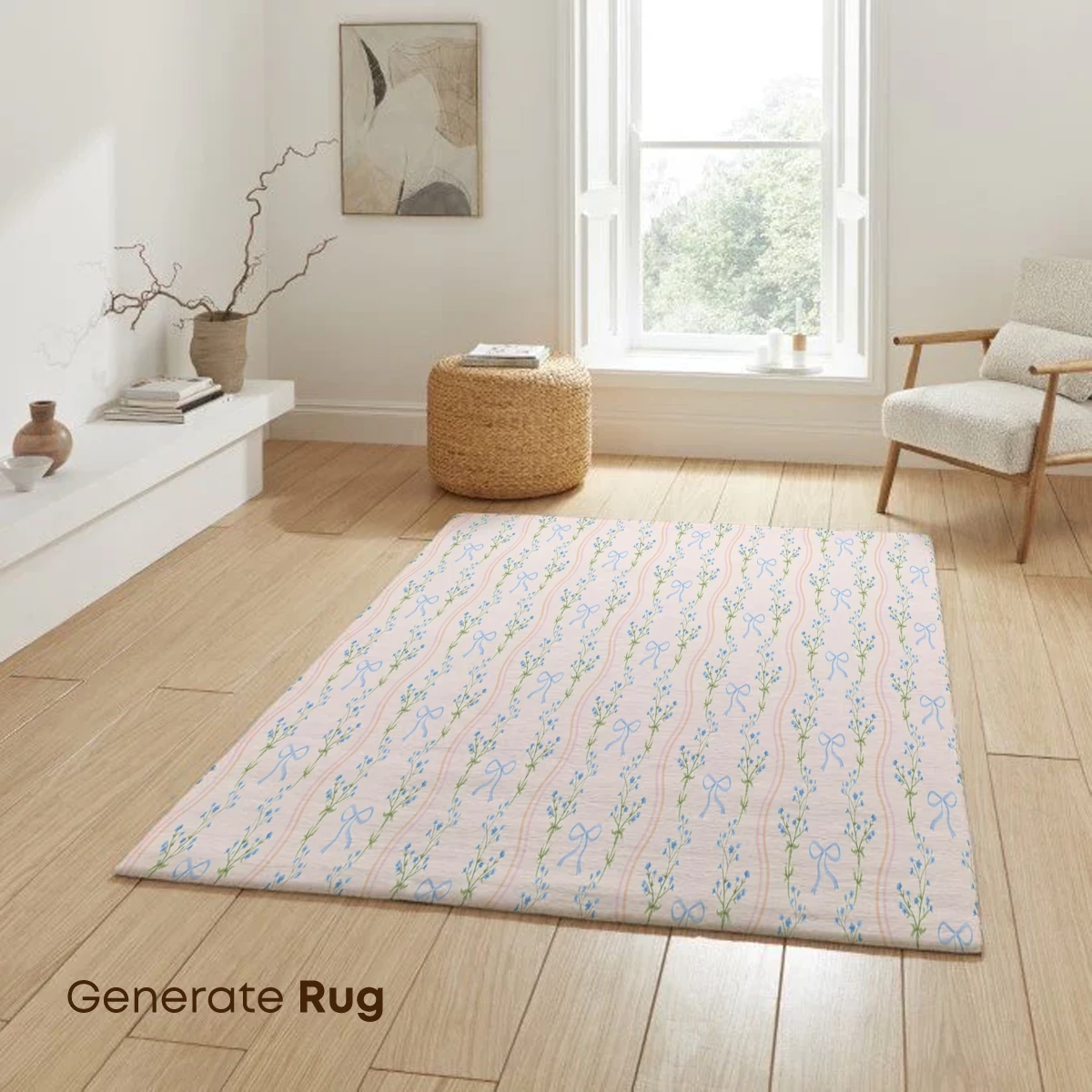 Elegant Floral Ribbons: Pastel Harmony - Image 6